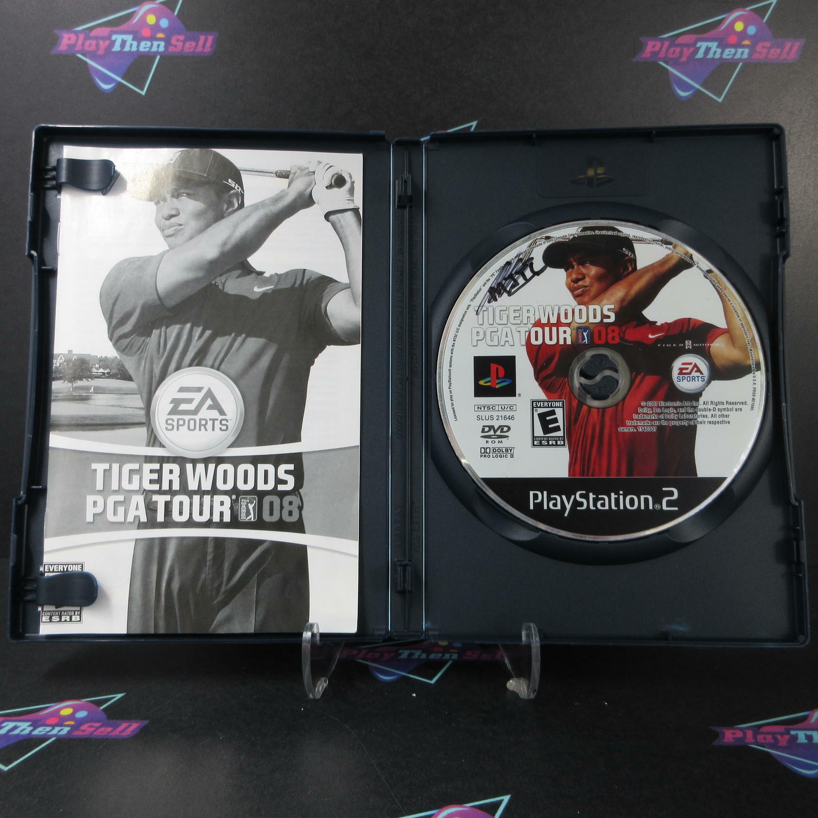 Tiger Woods PGA Tour 08 PS2 PlayStation 2 DD Complete CIB - Very Good