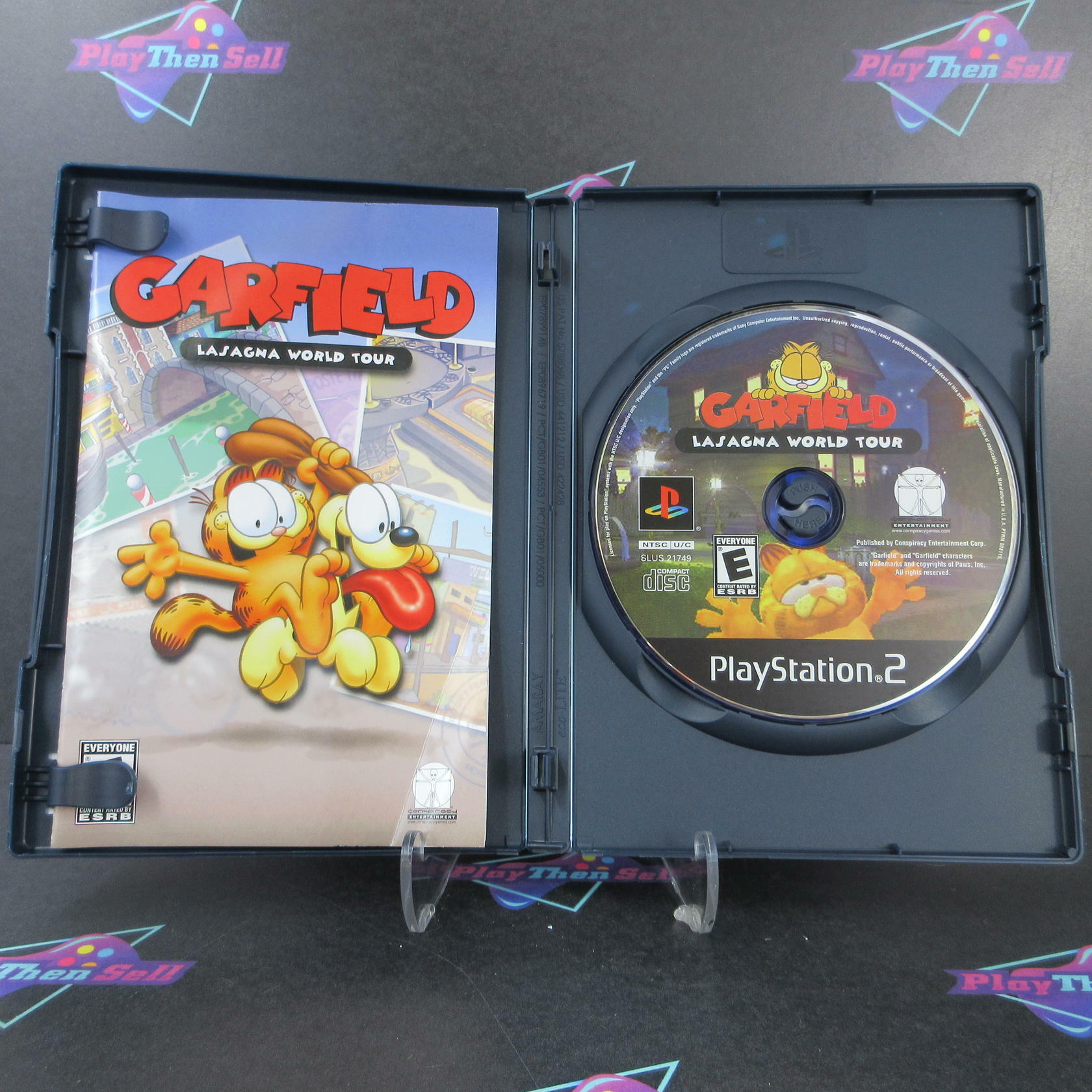 Garfield Lasagna Tour PS2 PlayStation 2 MD Complete CIB - Very Good