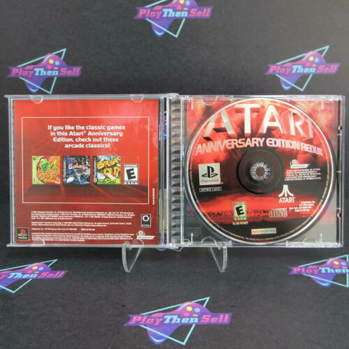 Atari Anniversary Edition Redux PS1 PlayStation 1 + Stickers - Like New