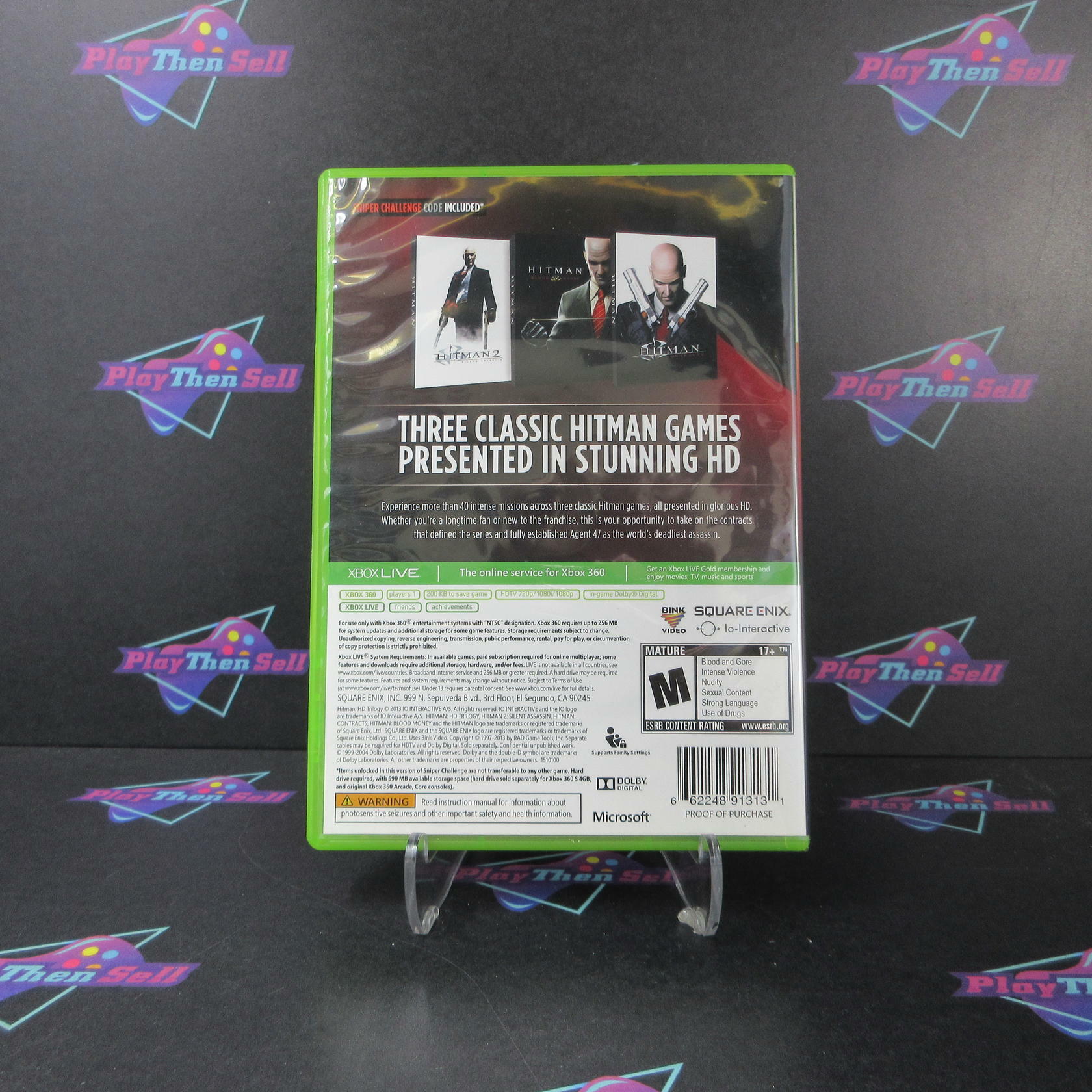 Hitman HD Trilogy Xbox 360 - Like New