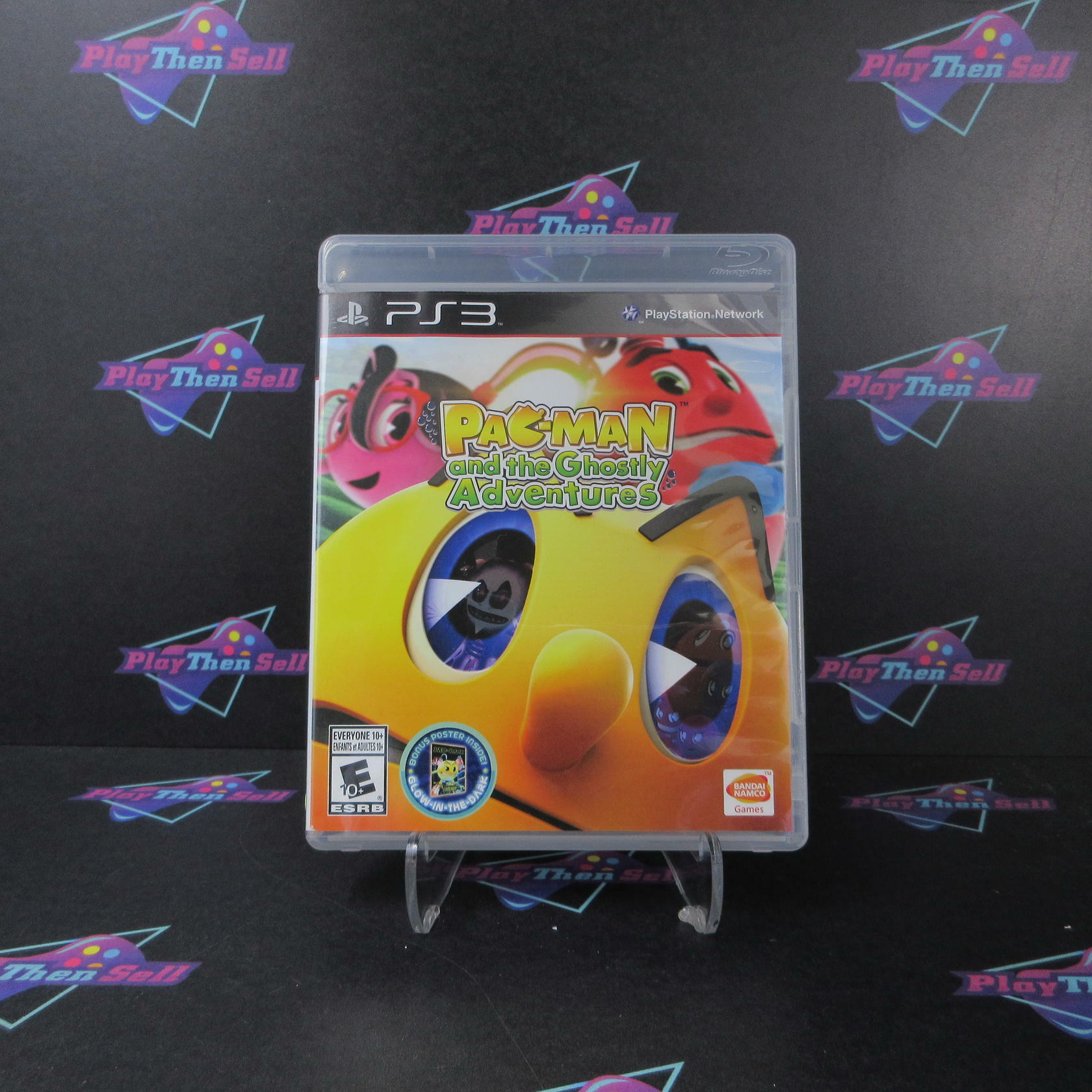 Pac-Man and the Ghostly Adventures PS3 PlayStation 3 + Poster - Like New