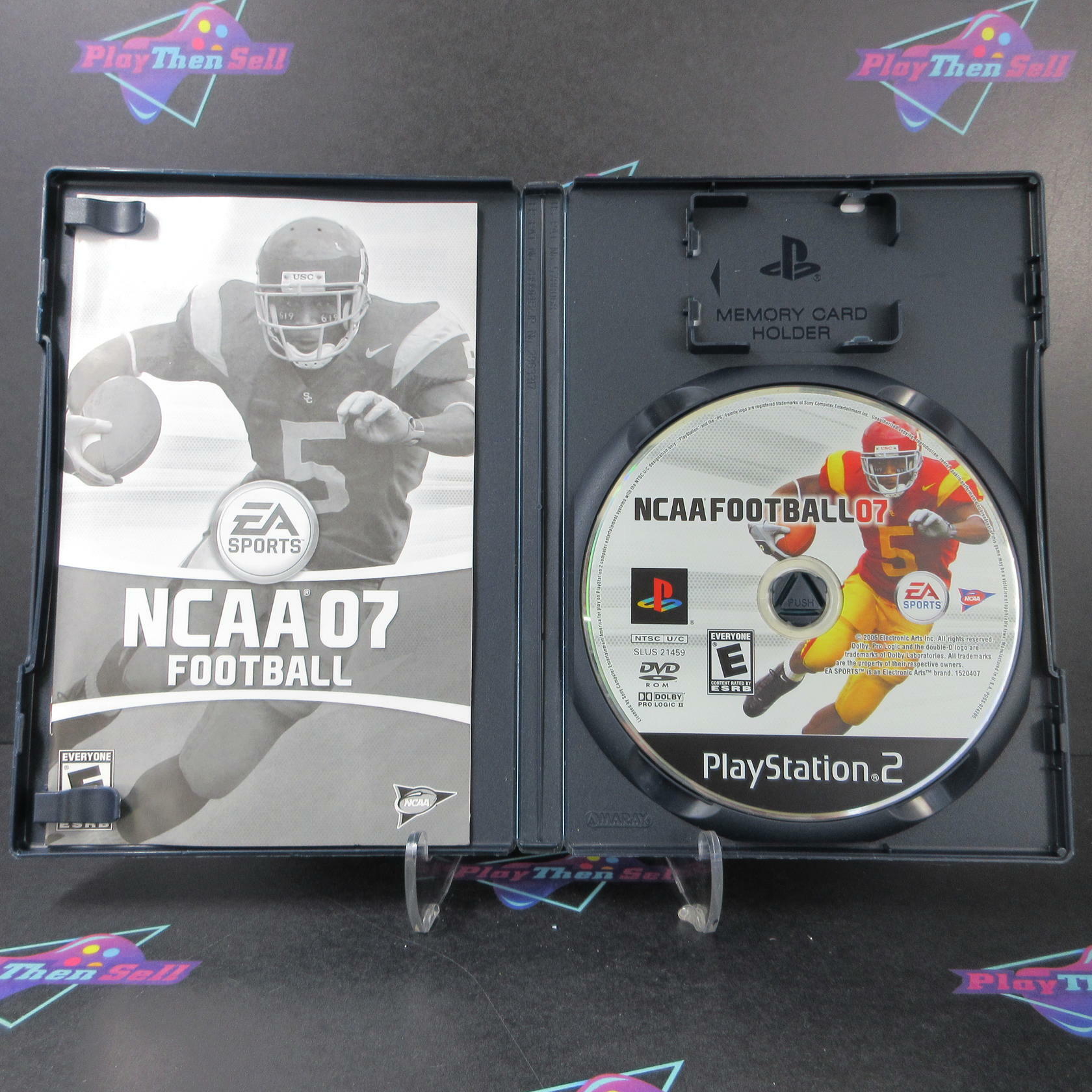 NCAA Football 07 PS2 PlayStation 2 AD/DD Complete CIB - Very Good