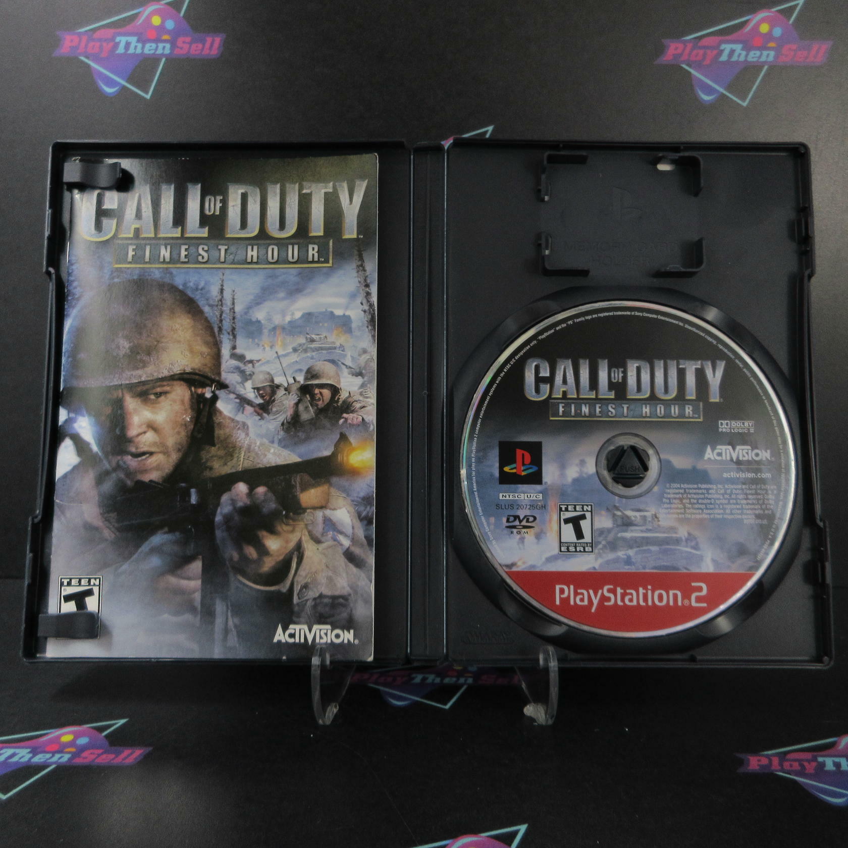 Call of Duty Finest Hour GH PS2 PlayStation 2 AD Complete CIB - Very Good