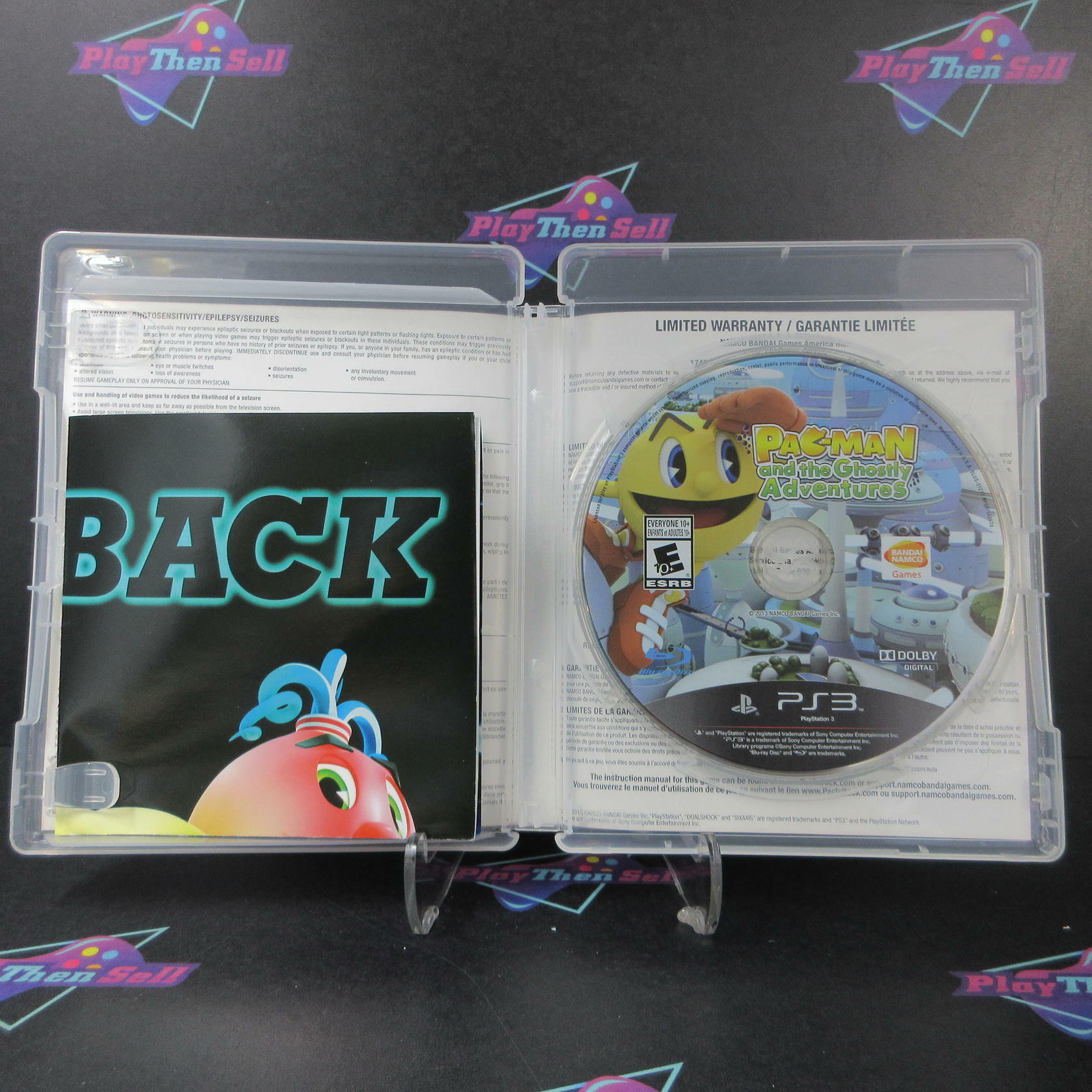 Pac-Man and the Ghostly Adventures PS3 PlayStation 3 + Poster - Like New