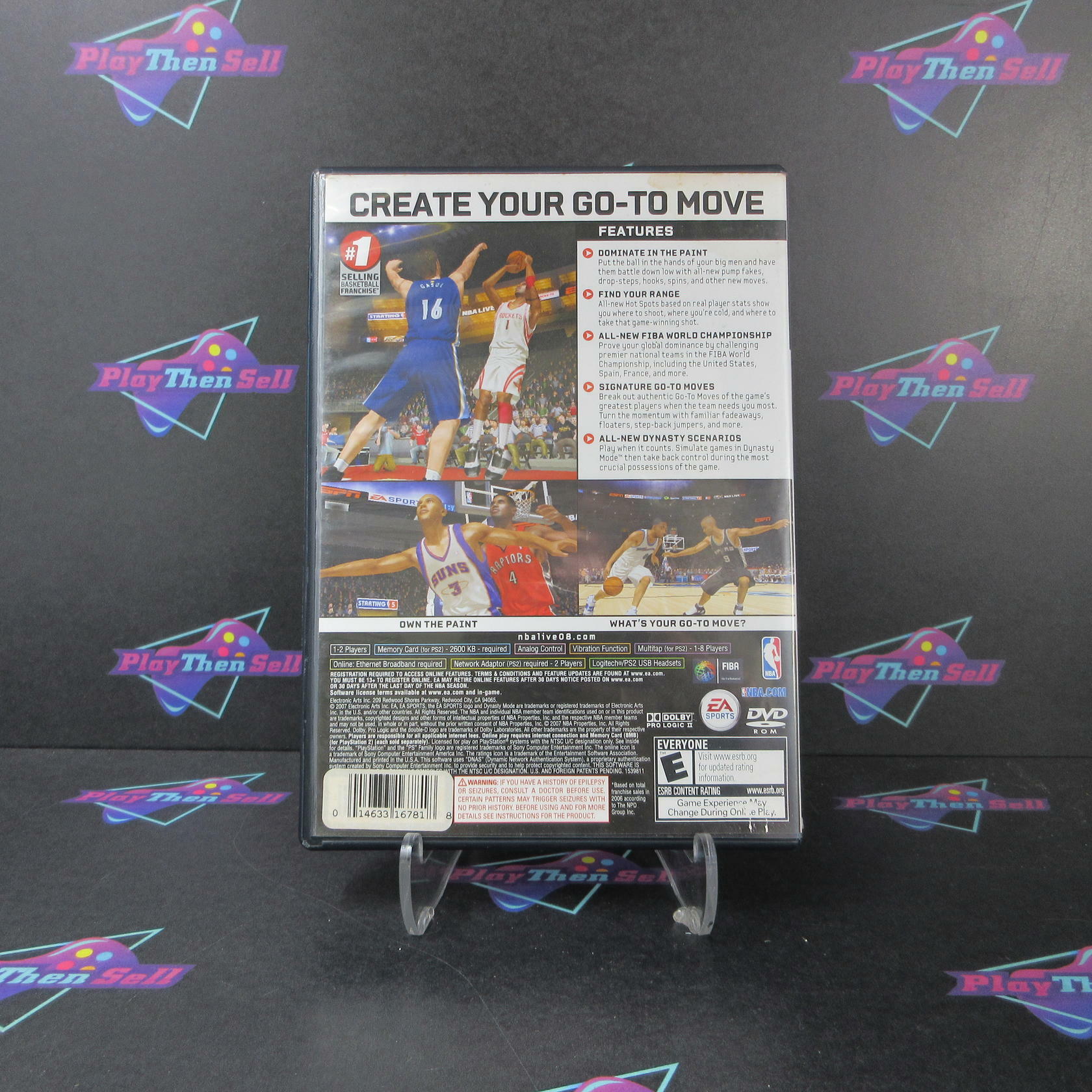 NBA Live 08 PS2 PlayStation 2 AD/NM - Very Good