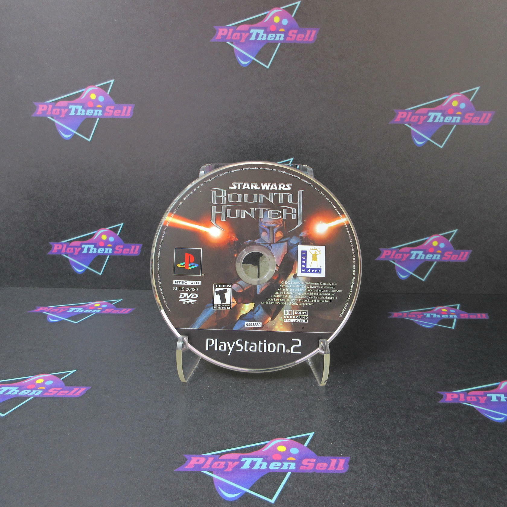 Star Wars Bounty Hunter PS2 PlayStation 2 Disc Only - Very Good