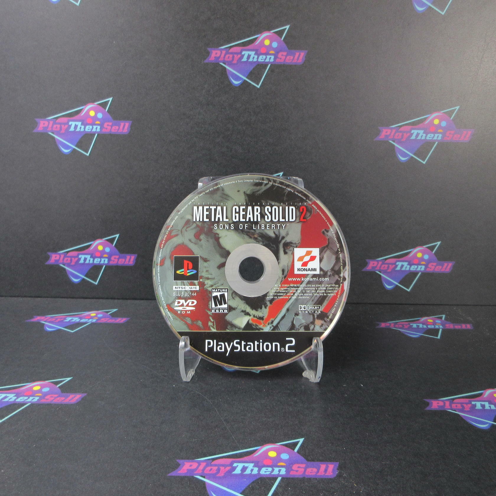 Metal Gear Solid 2 Sons of Liberty PS2 PlayStation 2 Disc Only DD Tested - Very Good