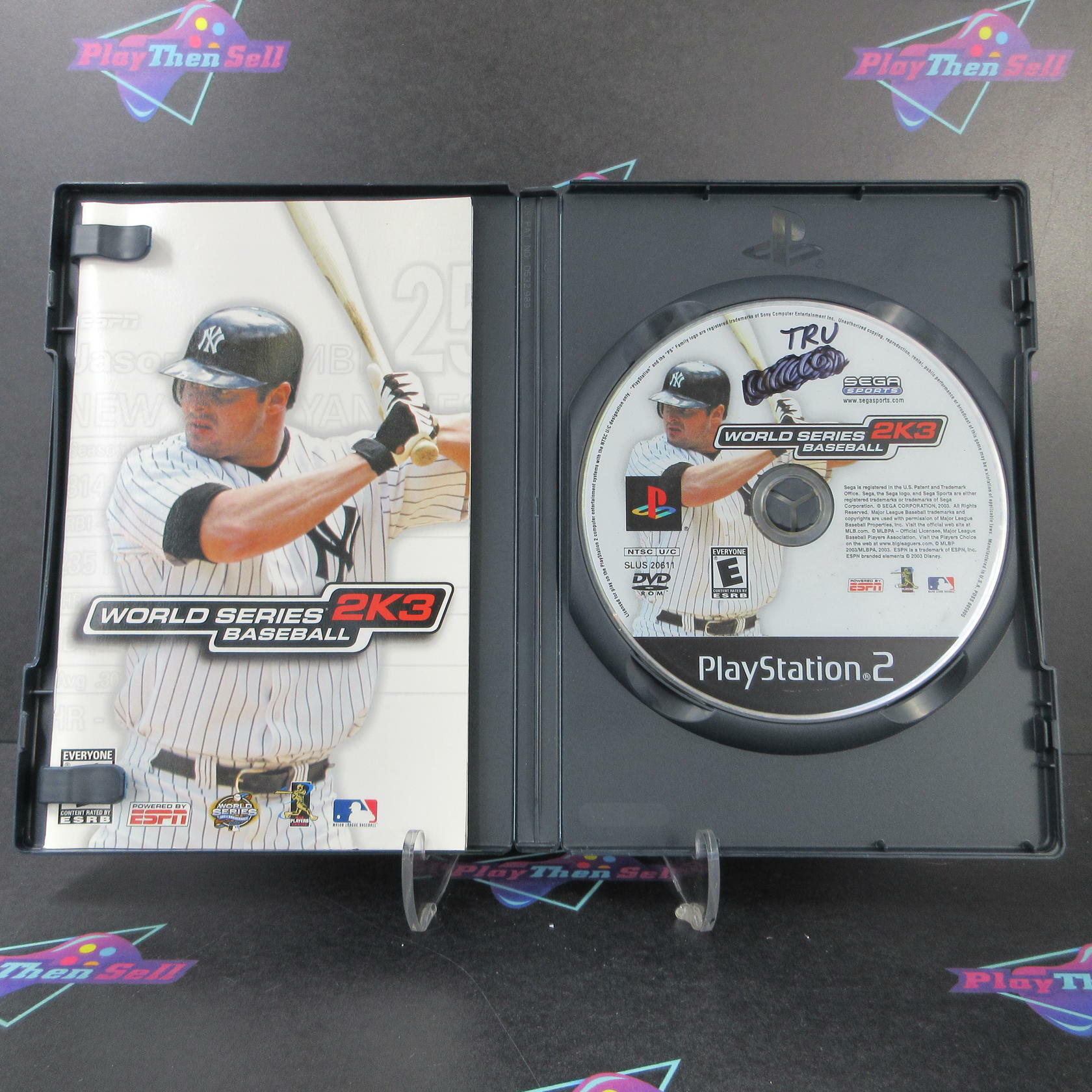 Sega Sports World Series Baseball 2K3 PS2 PlayStation 2 DD Complete CIB - Very Good