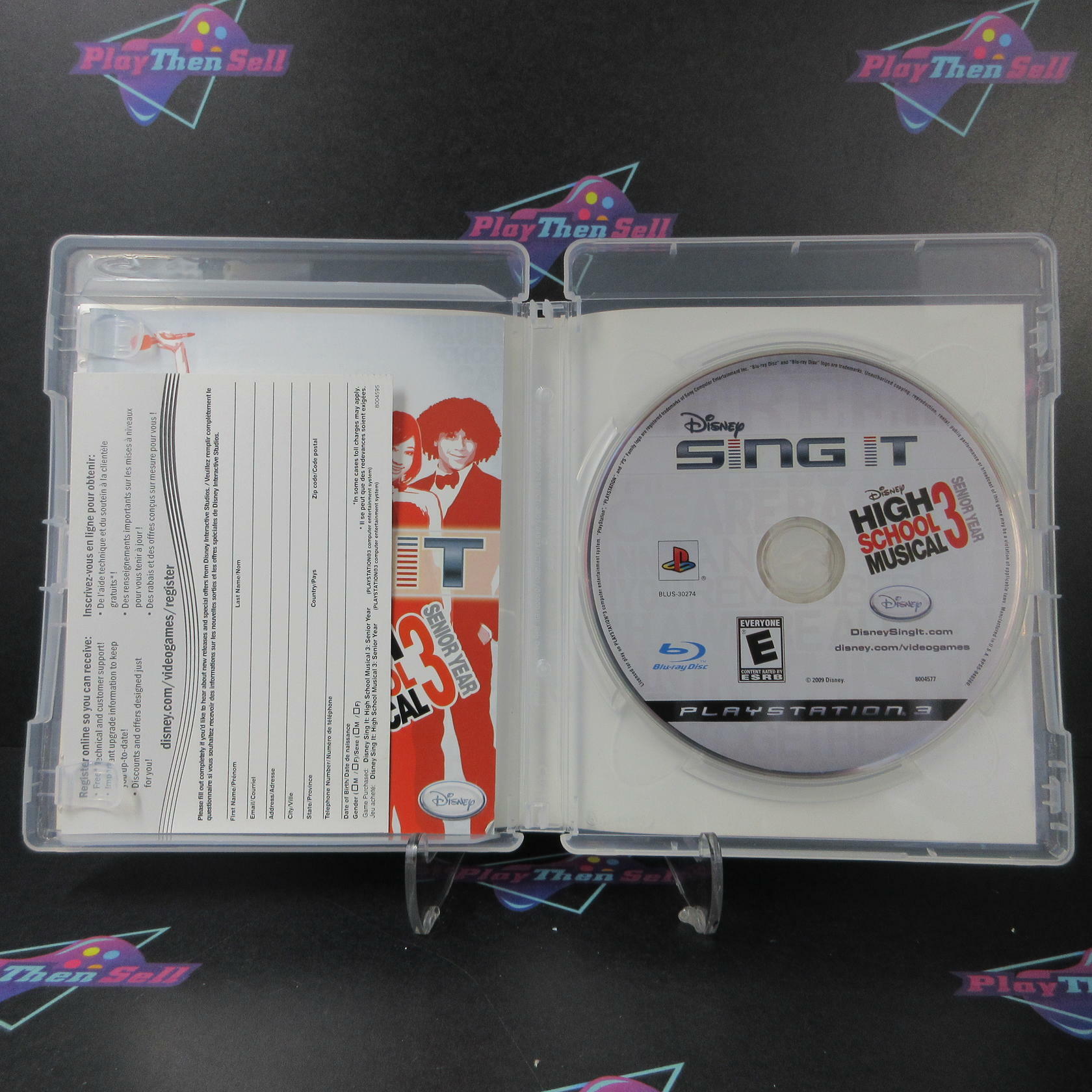 Sing It High School Musical 3 Senior Year PS3 PlayStation 3 + Reg Card - Like New