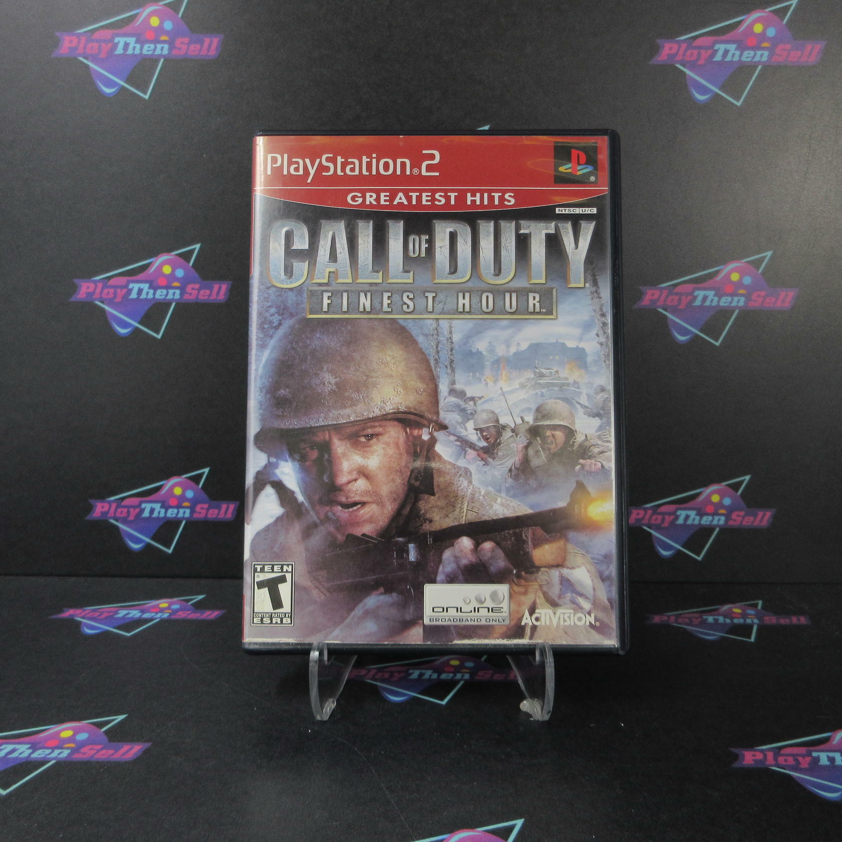 Call of Duty Finest Hour GH PS2 PlayStation 2 AD Complete CIB - Very Good
