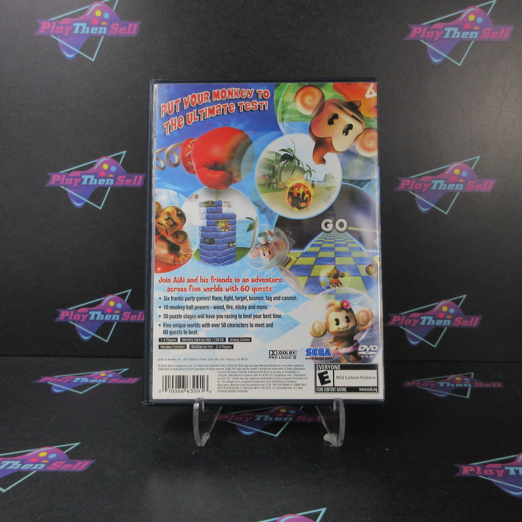 Super Monkey Ball Adventure PS2 PlayStation 2 - Very Good