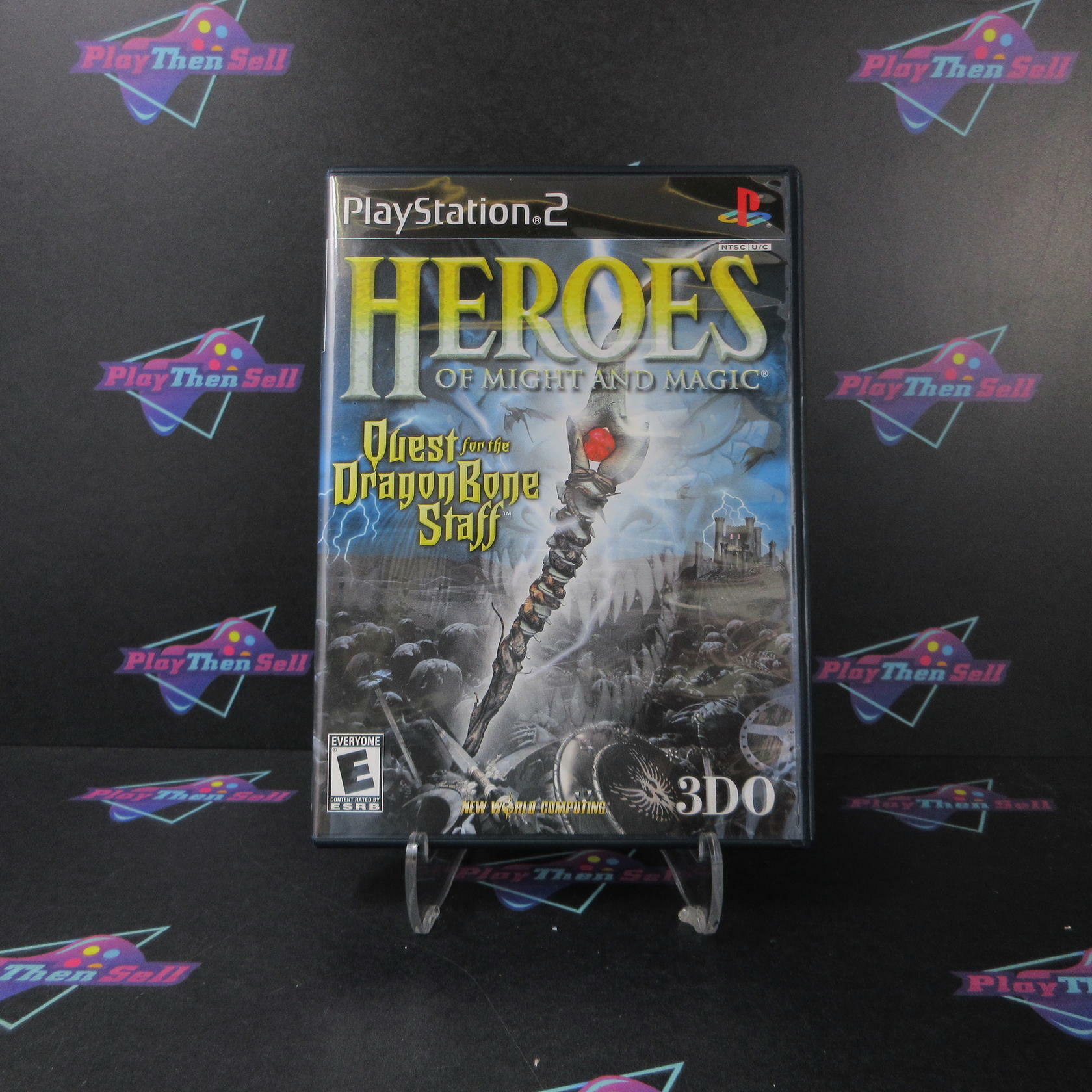 Heroes of Might and Magic Quest for Dragon Bone Staff PlayStation 2 + Reg - Like New