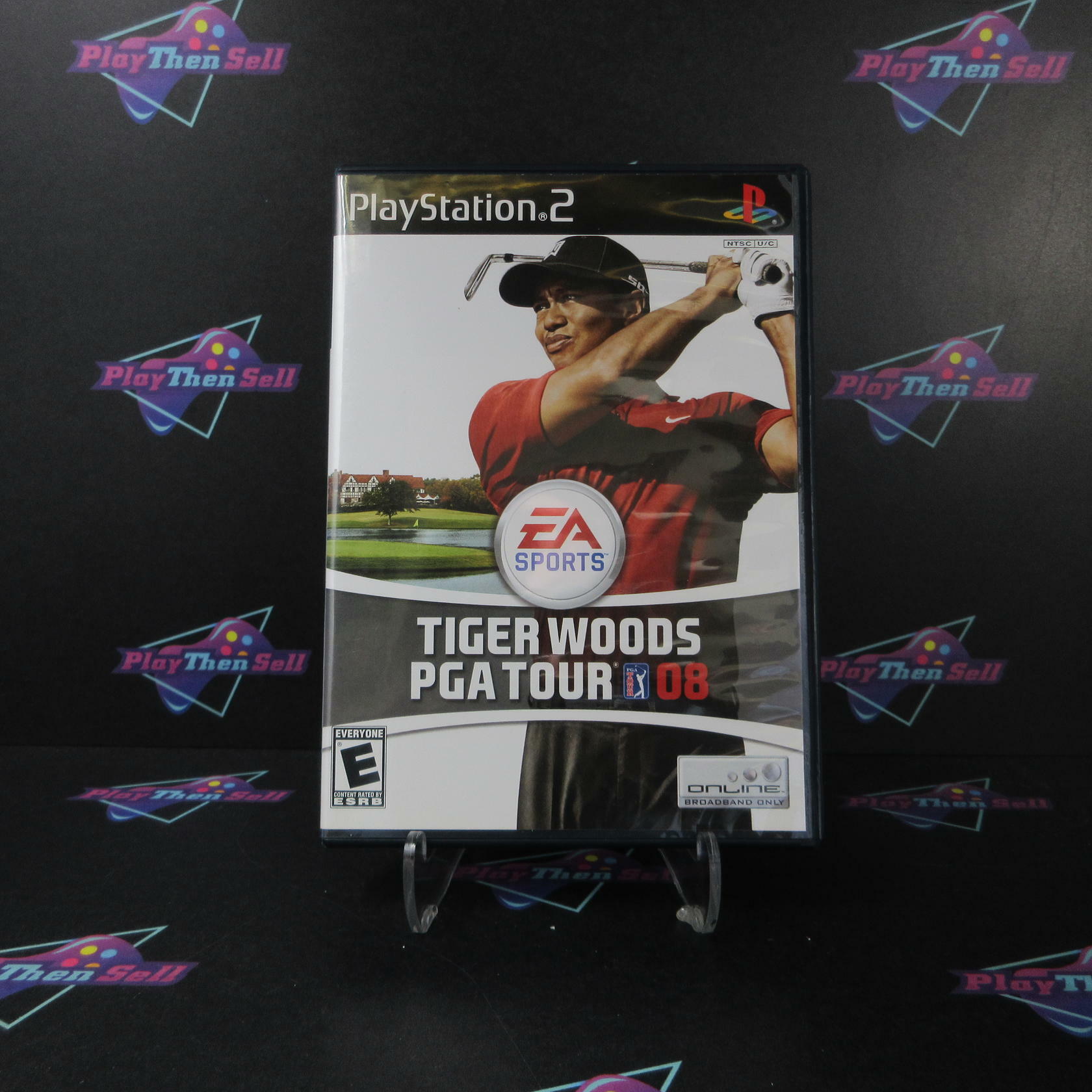 Tiger Woods PGA Tour 08 PS2 PlayStation 2 DD Complete CIB - Very Good