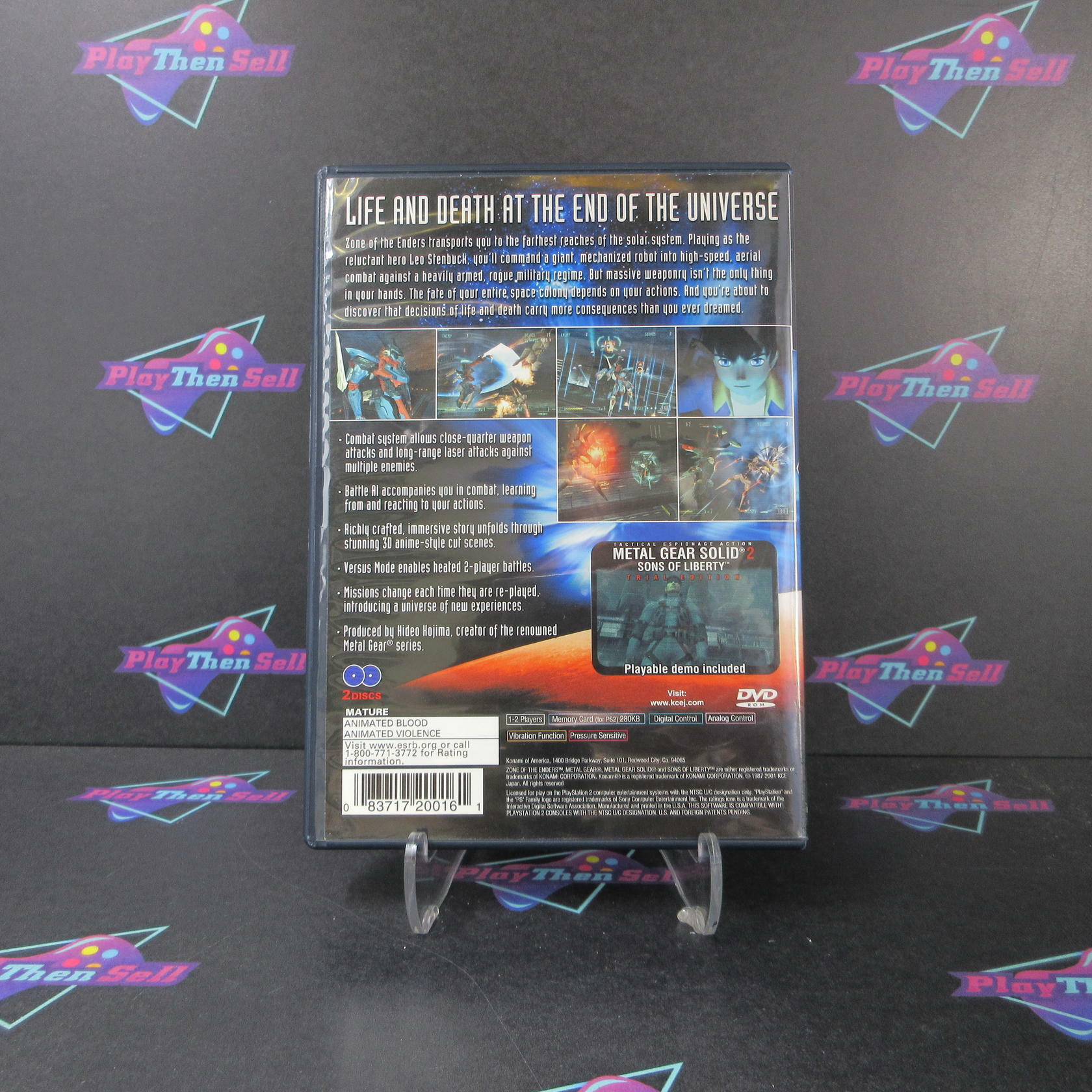 Zone of the Enders PS2 PlayStation 2 No Demo - Very Good