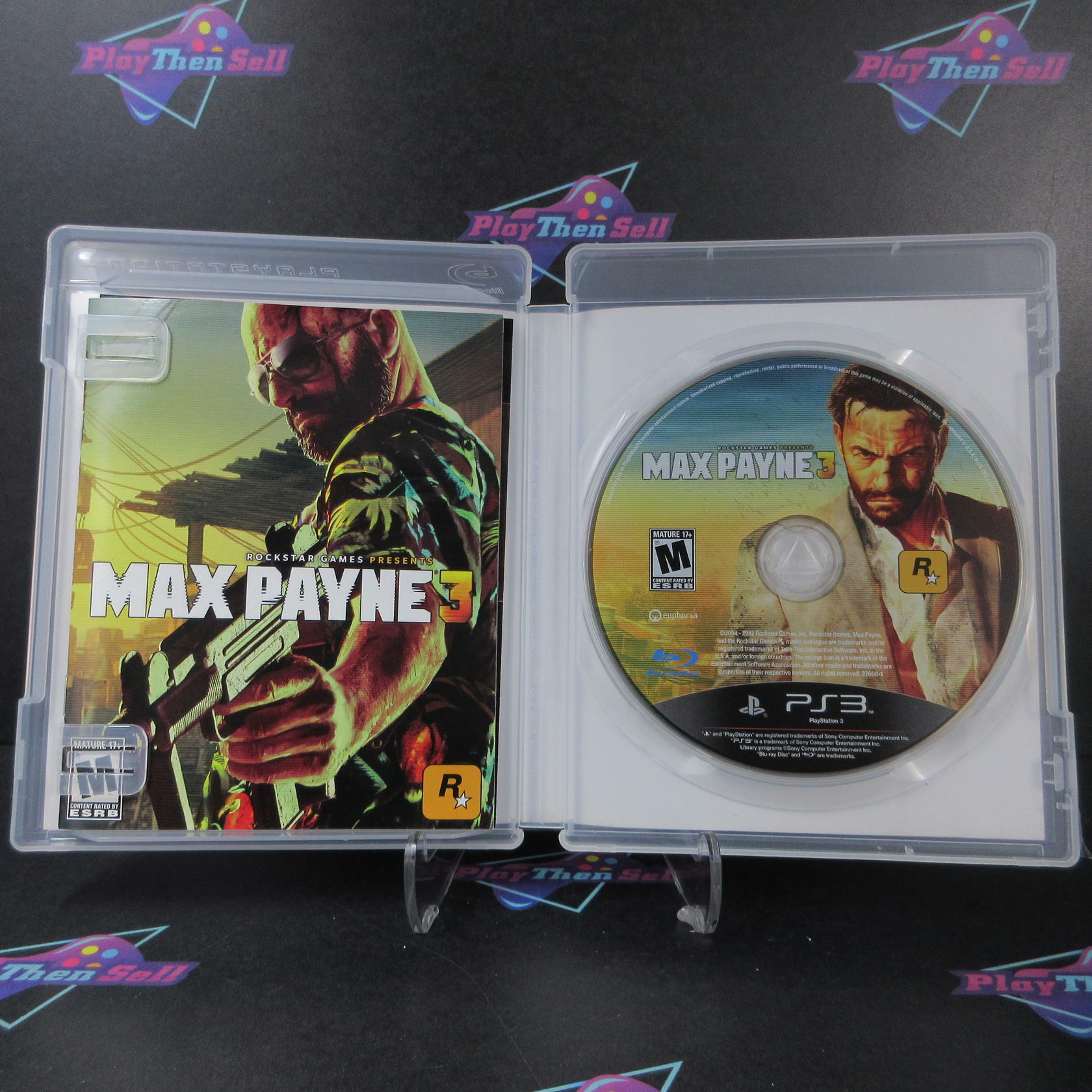 Max Payne 3 PS3 PlayStation 3 AD Complete CIB - Very Good