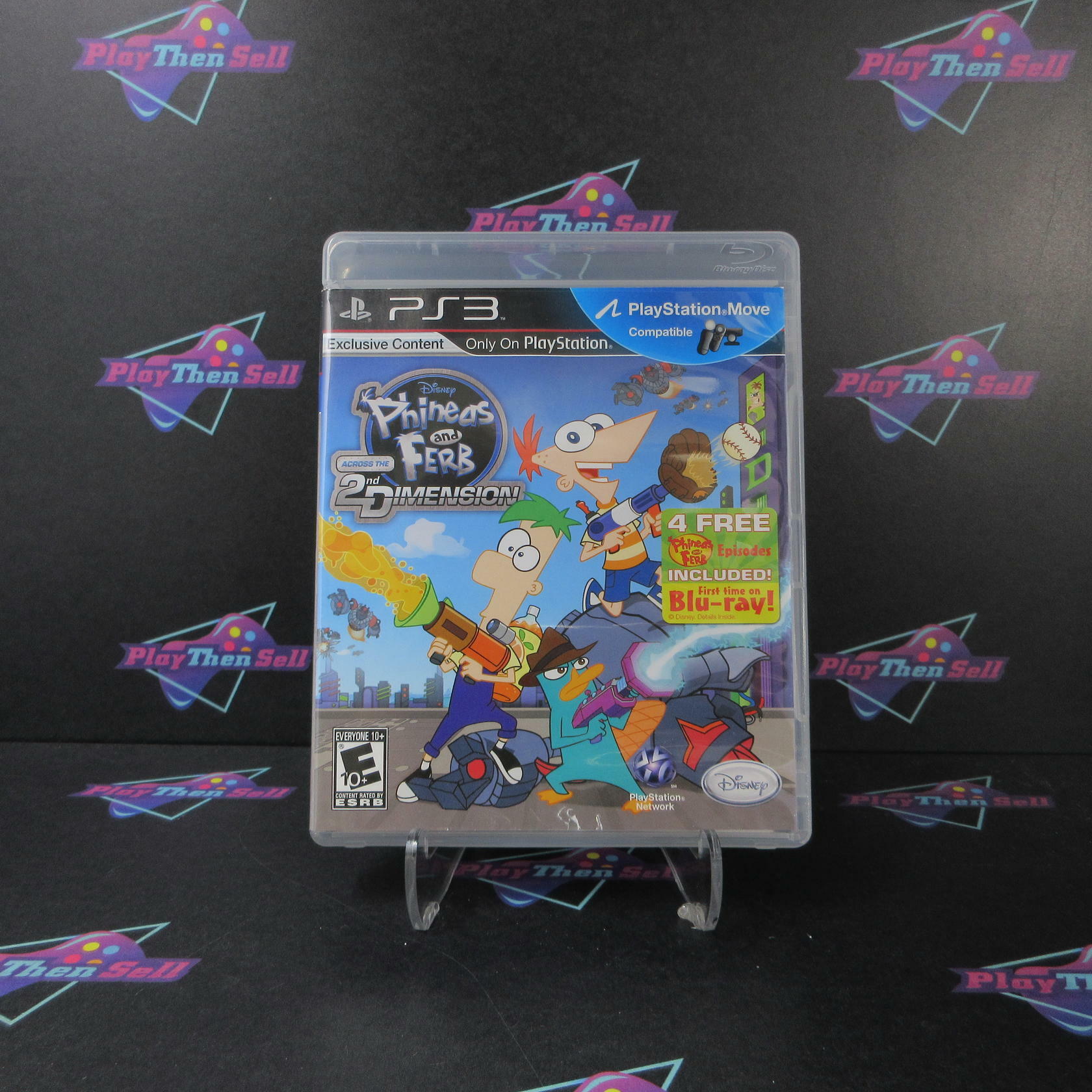 Phineas and Ferb Across the 2nd Dimension PS3 PlayStation 3 AD/MD Complete CIB - Very Good