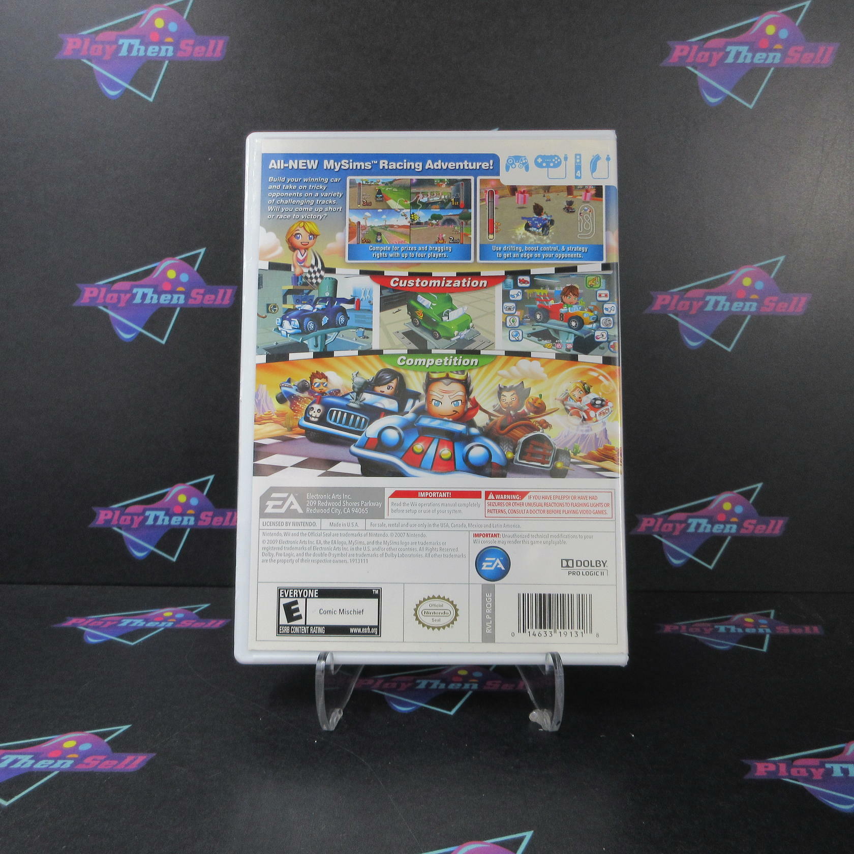 MySims Racing Nintendo Wii AD Complete CIB - Very Good