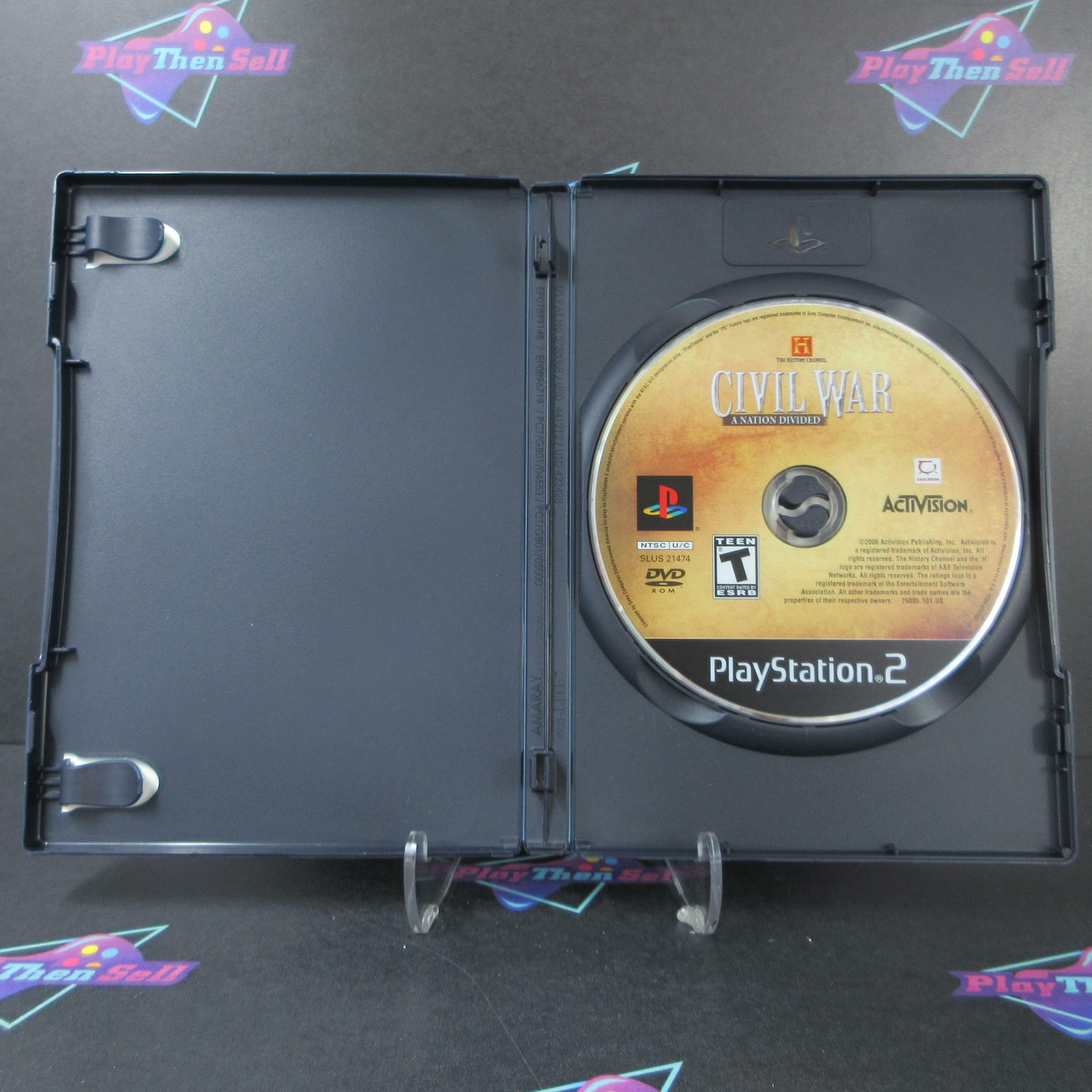 History Channel Civil War A Nation Divided PS2 PlayStation 2 - Very Good