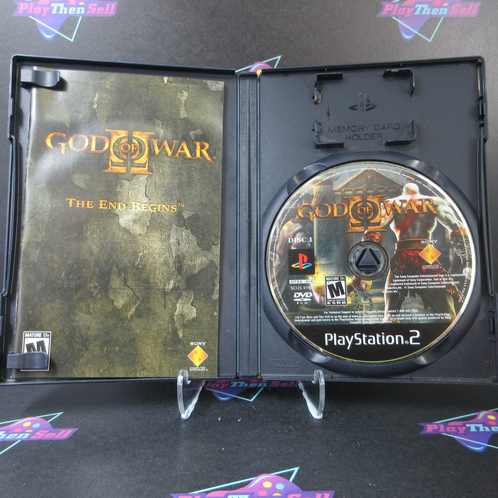 God of War 2 GH PS2 PlayStation 2 AD Complete CIB - Very Good