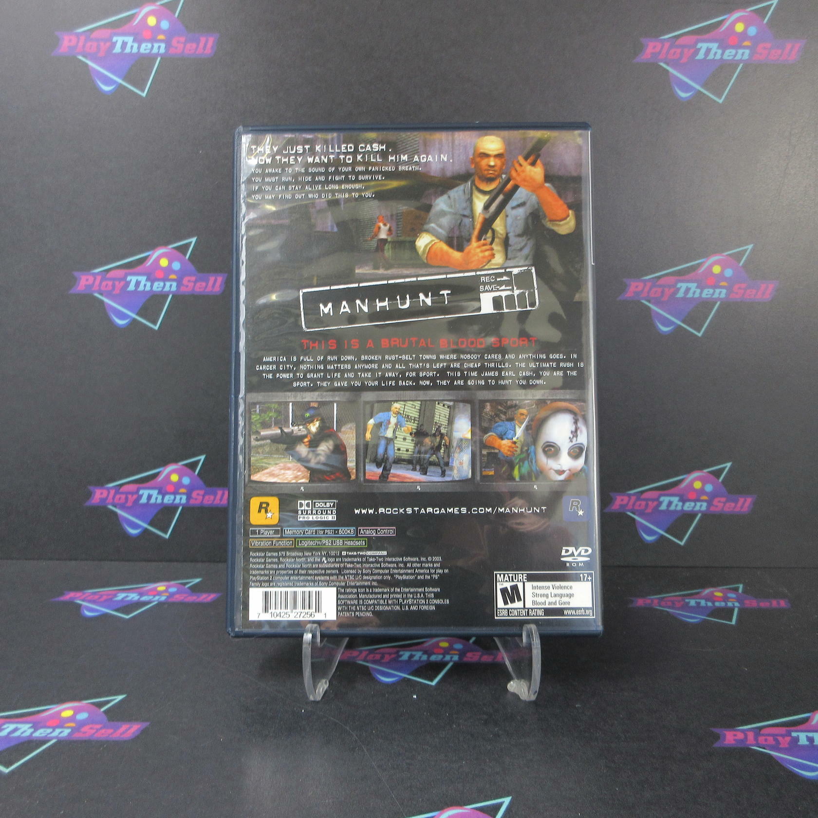 Manhunt PS2 PlayStation 2 + Reg Card - Like New