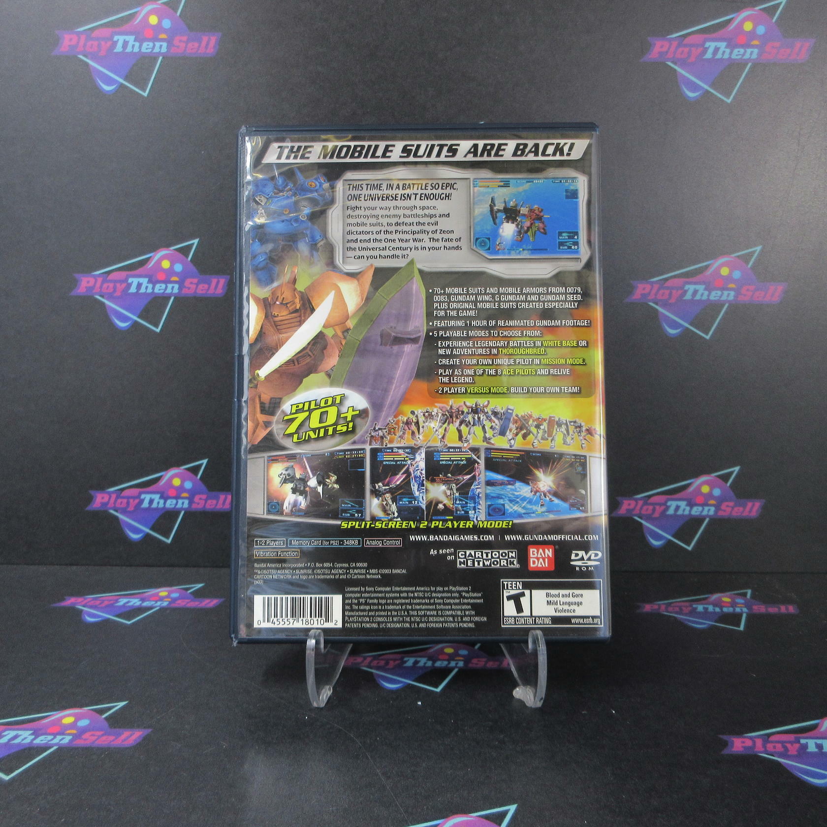 Mobile Suit Gundam Encounters in Space PS2 PlayStation 2 + Reg Card - Like New