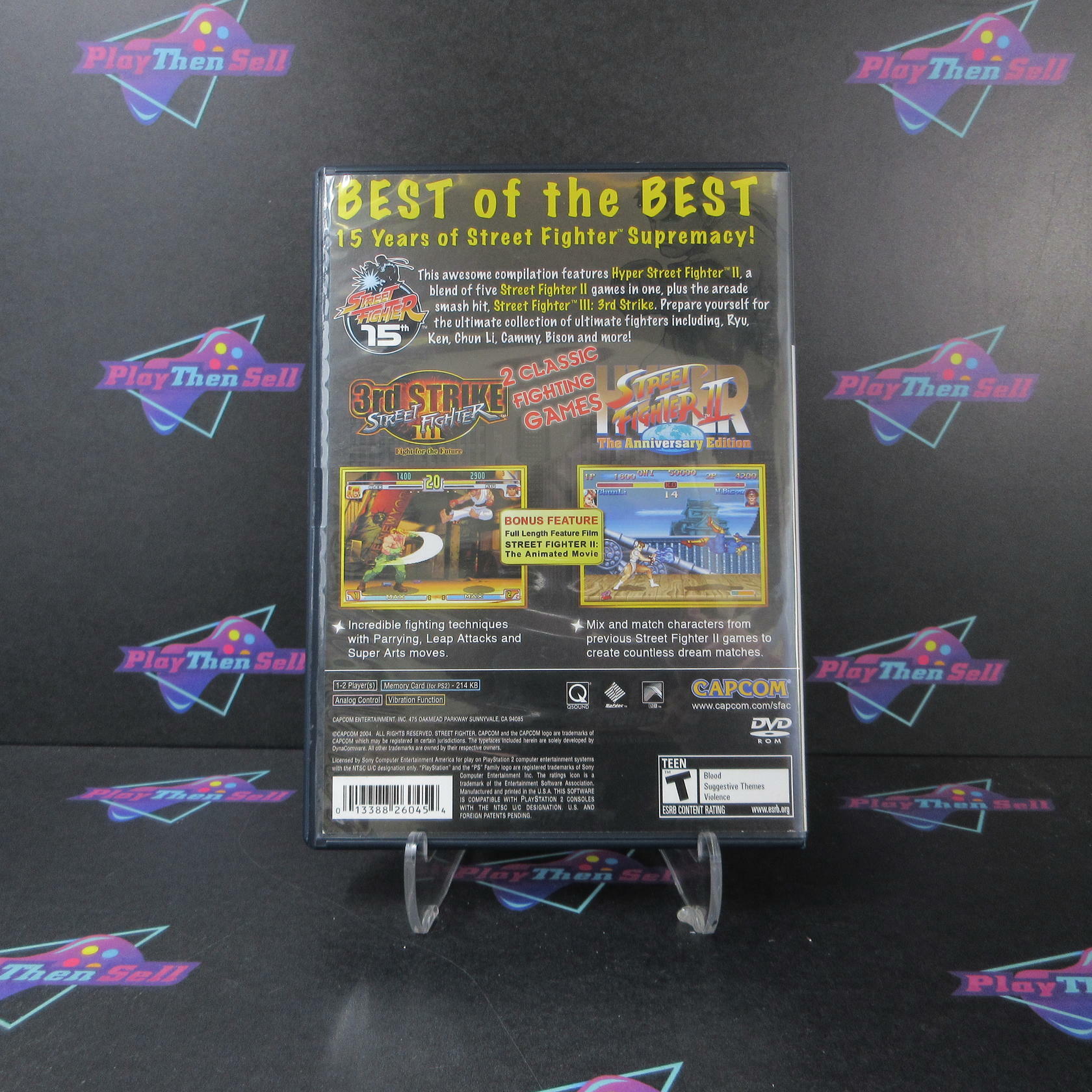 Street Fighter Anniversary Collection PS2 PlayStation 2 - Very Good