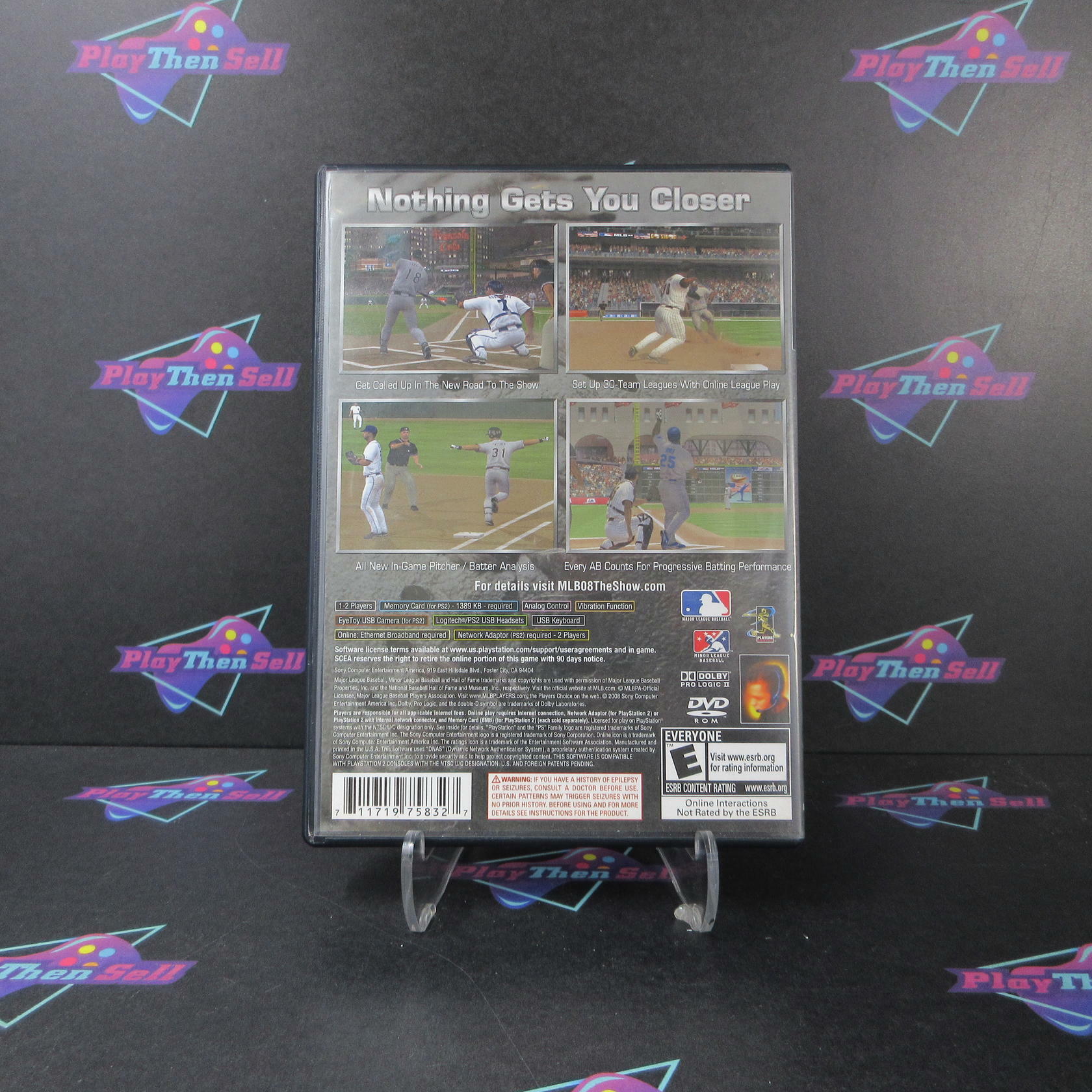 MLB 08 The Show PS2 PlayStation 2 AD/NM - Very Good