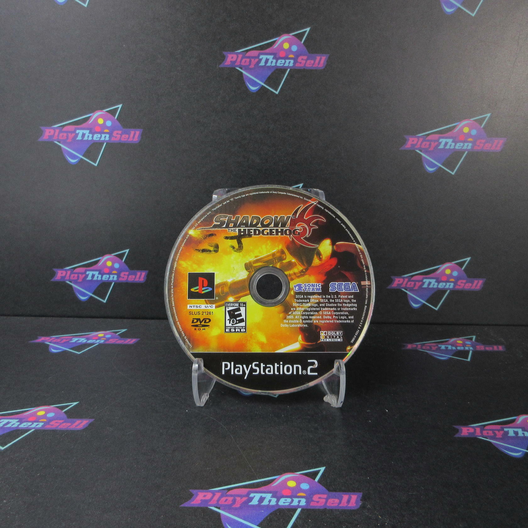 Shadow The Hedgehog PS2 PlayStation 2 Disc Only DD Tested - Very Good