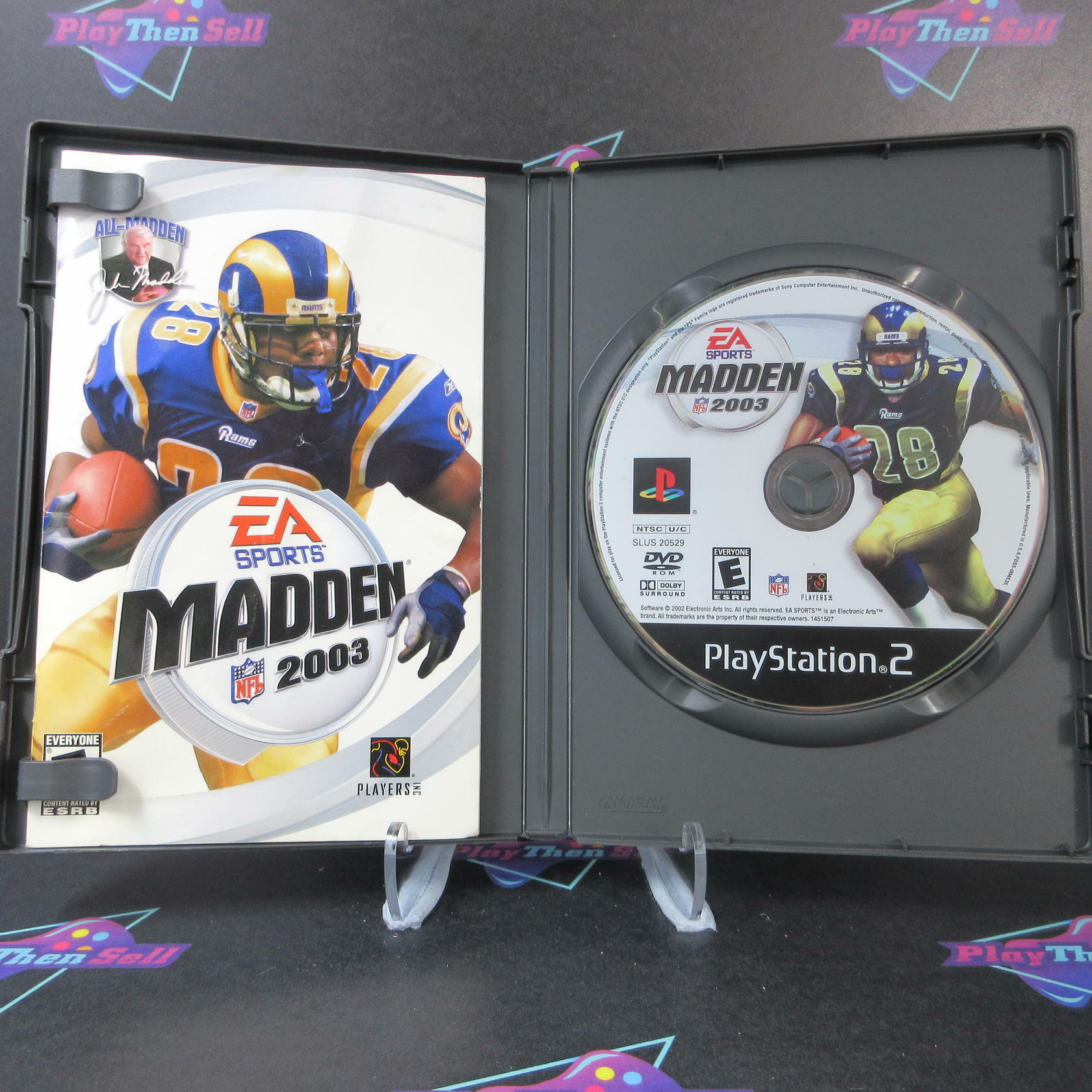 Madden NFL 2003 + Reg Card PS2 PlayStation 2 AD Complete CIB - Very Good