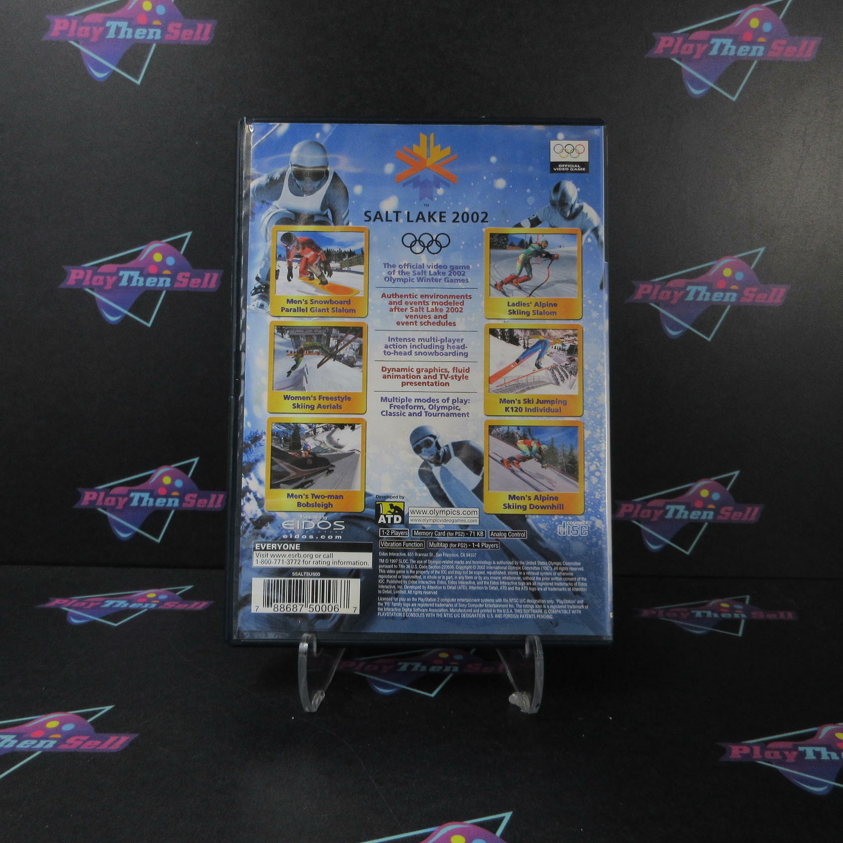 Salt Lake 2002 PS2 PlayStation 2 AD + Reg Card Complete CIB - Very Good
