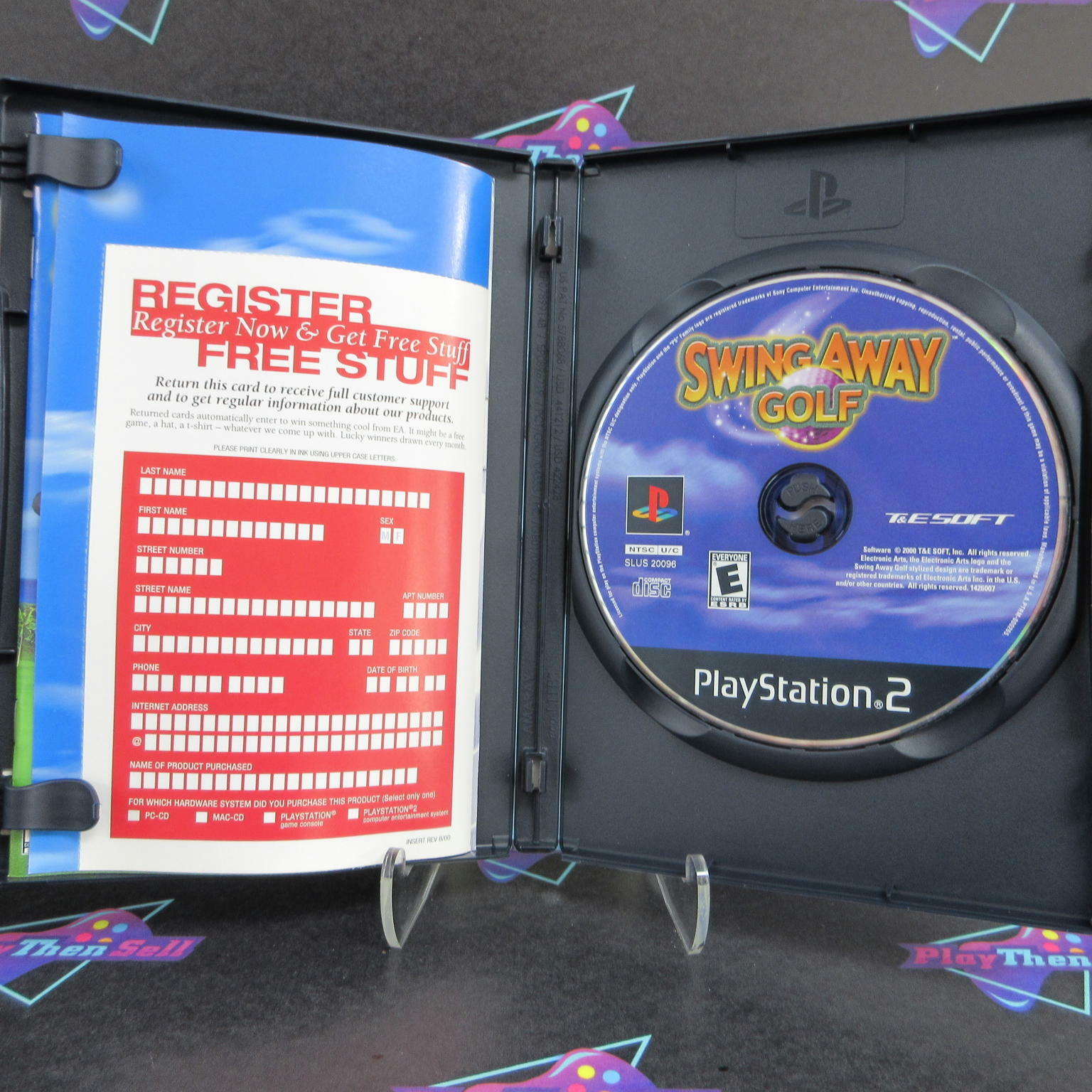 Swing Away Golf PS2 PlayStation 2 + Reg Card - Like New
