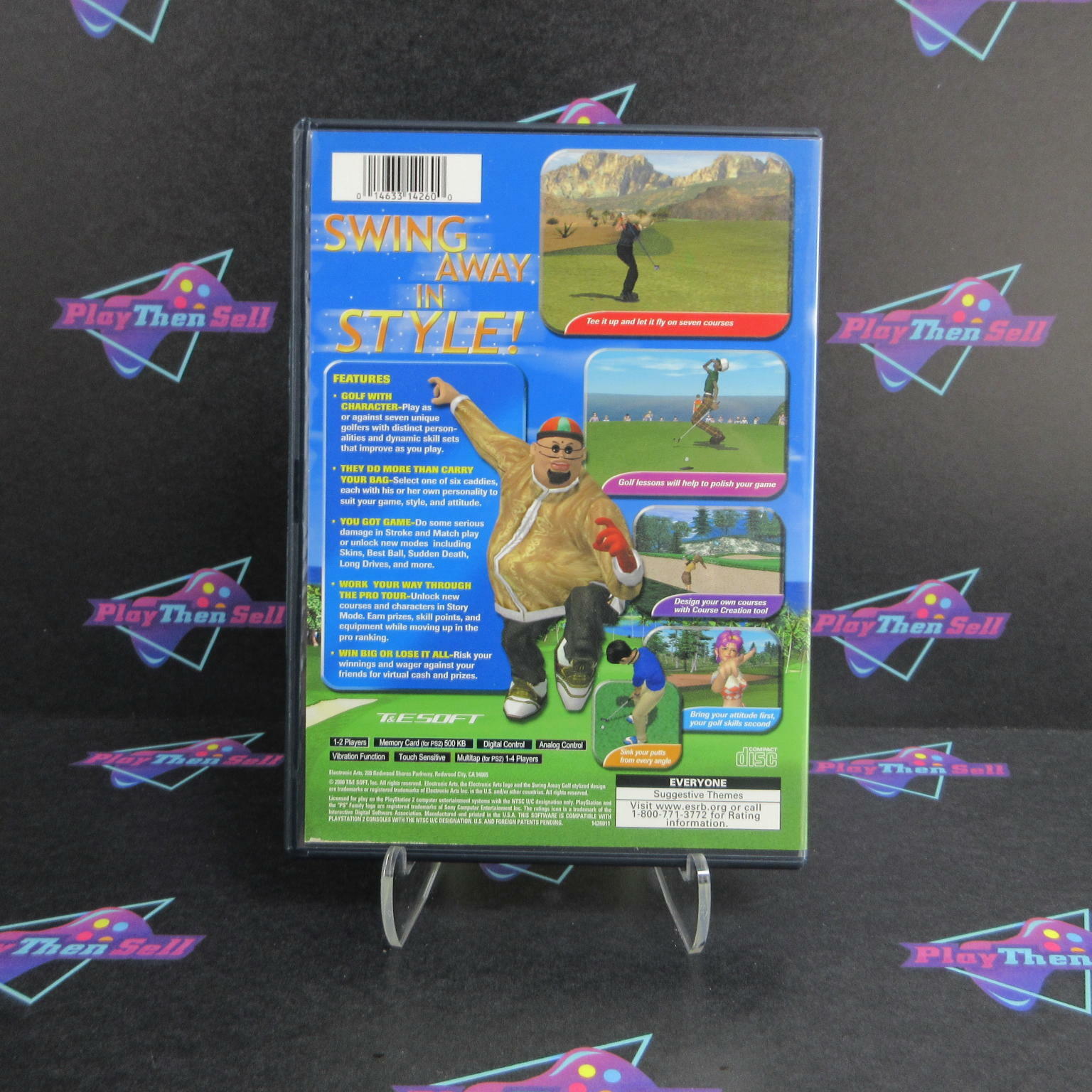 Swing Away Golf PS2 PlayStation 2 + Reg Card - Like New