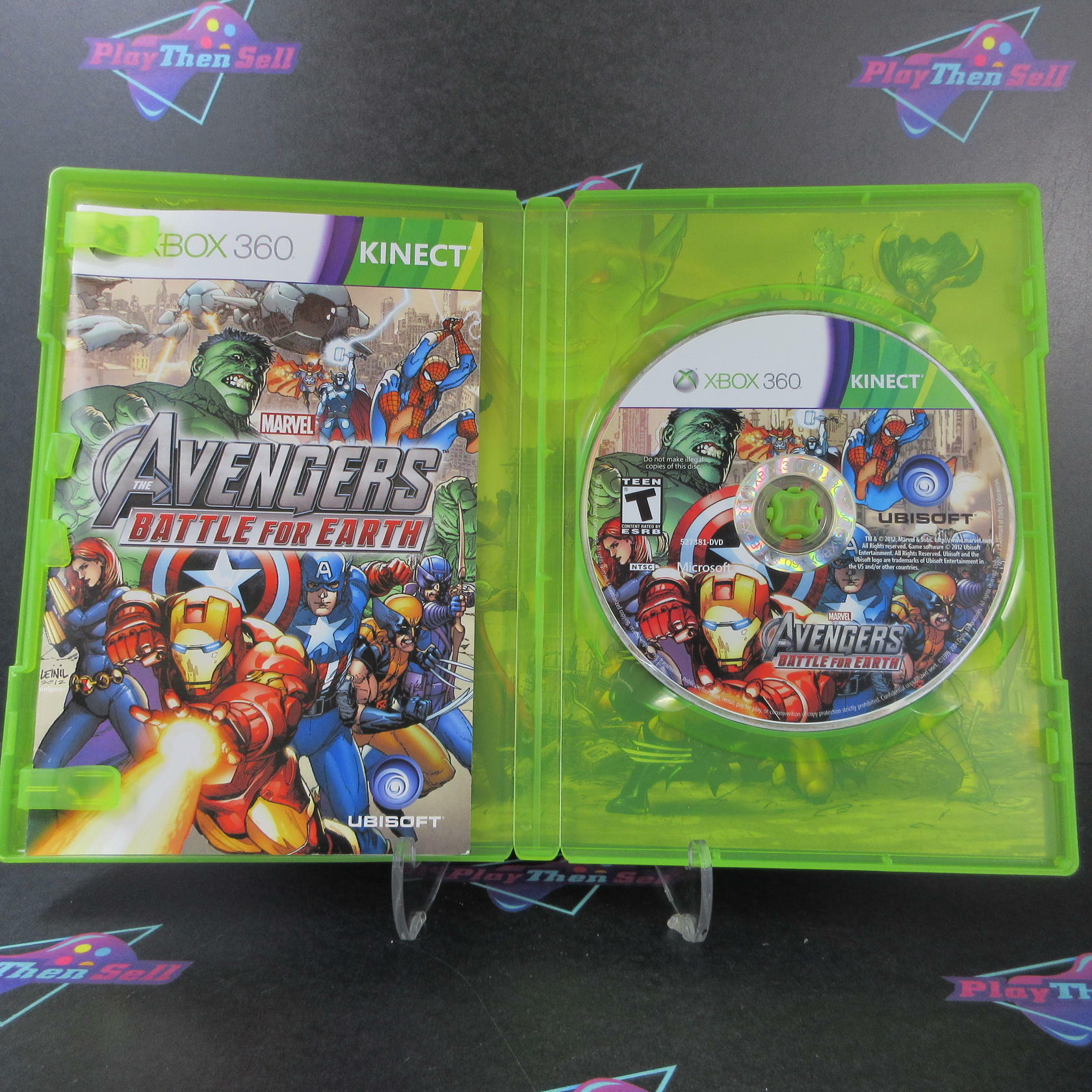 Marvel Avengers Battle For Earth Xbox 360 AD Complete CIB - Very Good