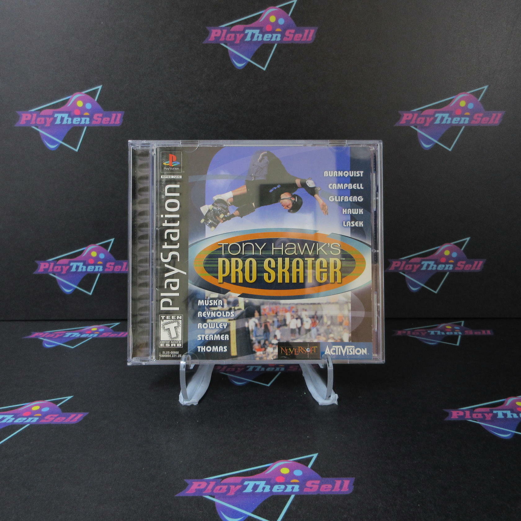 Tony Hawk's Pro Skater PS1 PlayStation 1 + Reg Card MD Complete CIB - Very Good