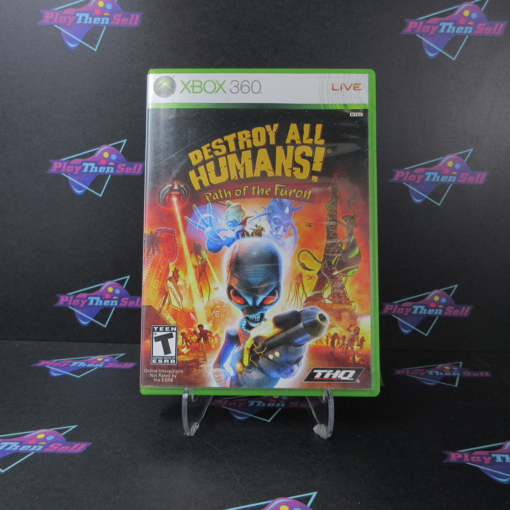 Destroy All Humans Path of the Furon Rental Art Xbox 360 AD/NM - Very Good