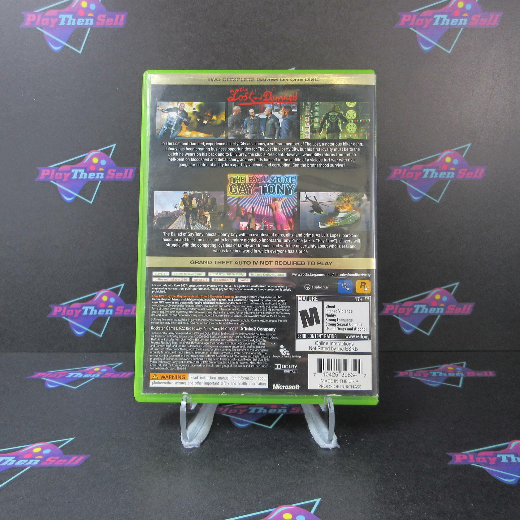 GTA IV Episodes from Liberty City Xbox 360 AD/NM - Very Good