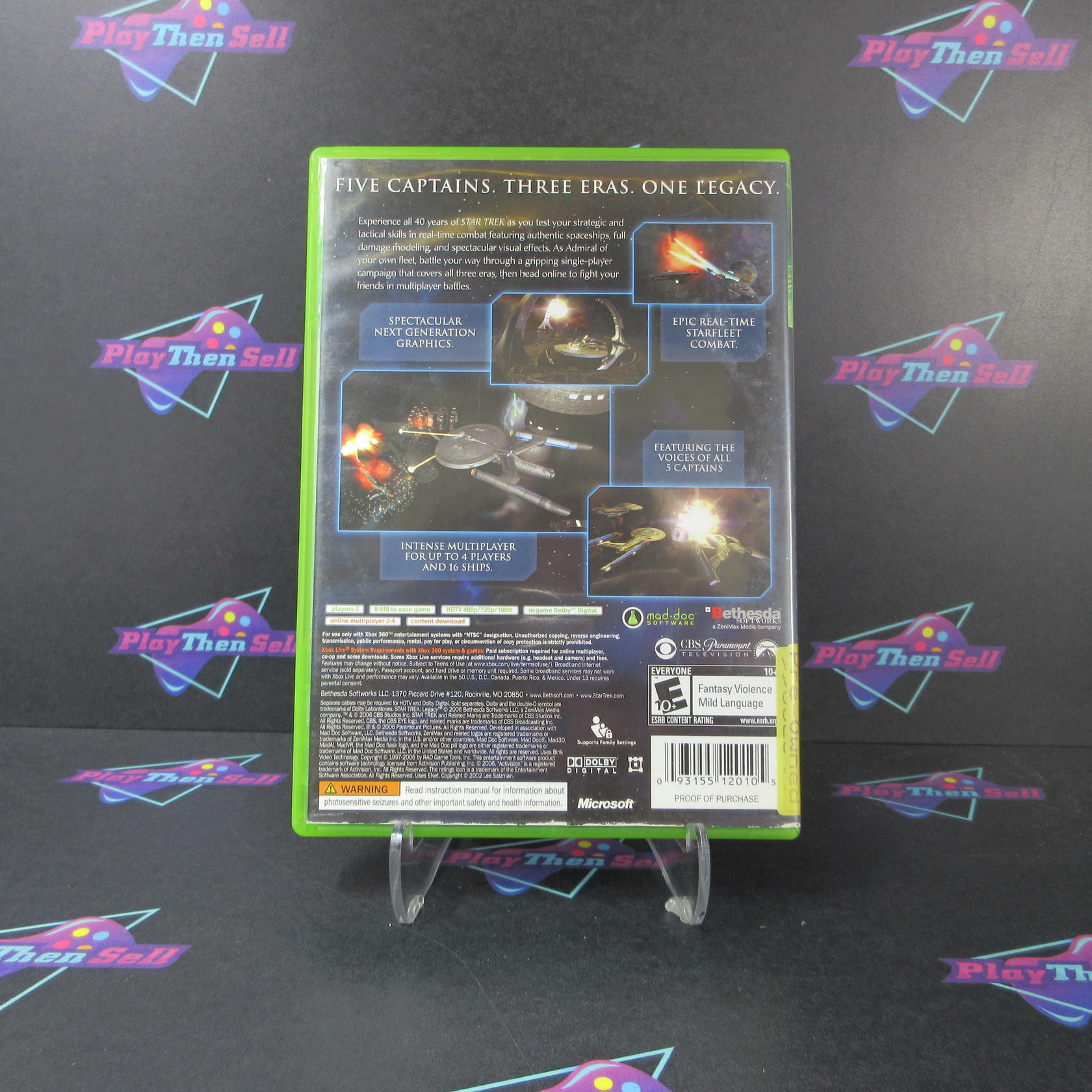 Star Trek Legacy Xbox 360 AD/MD Complete CIB - Very Good