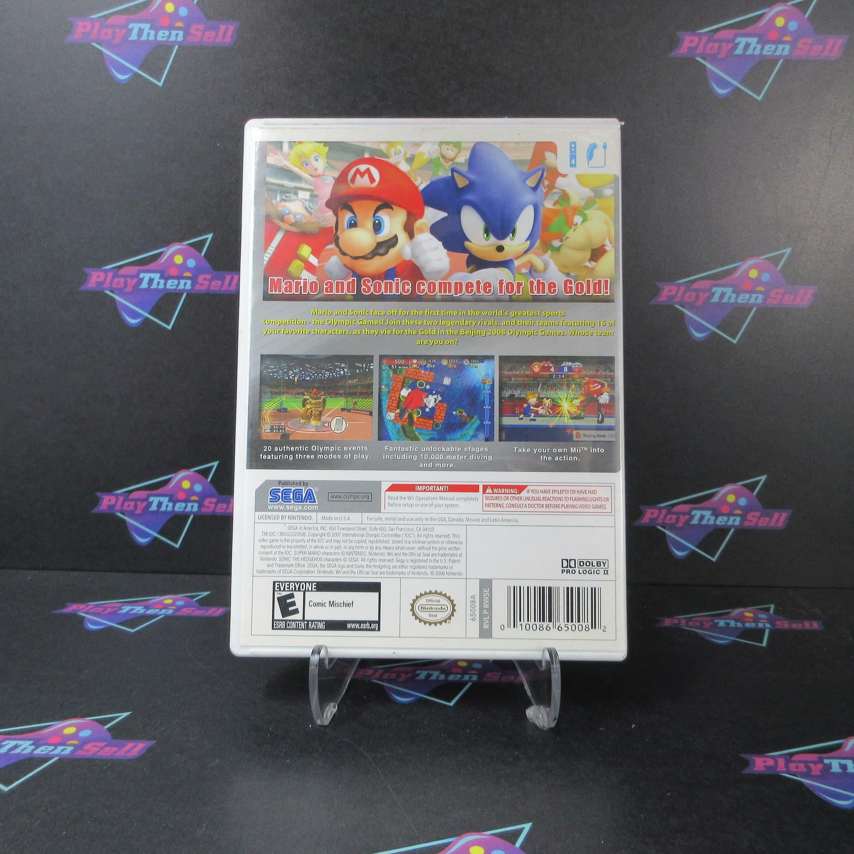 Mario & Sonic at the Olympic Games Nintendo Wii AD/NM - Very Good