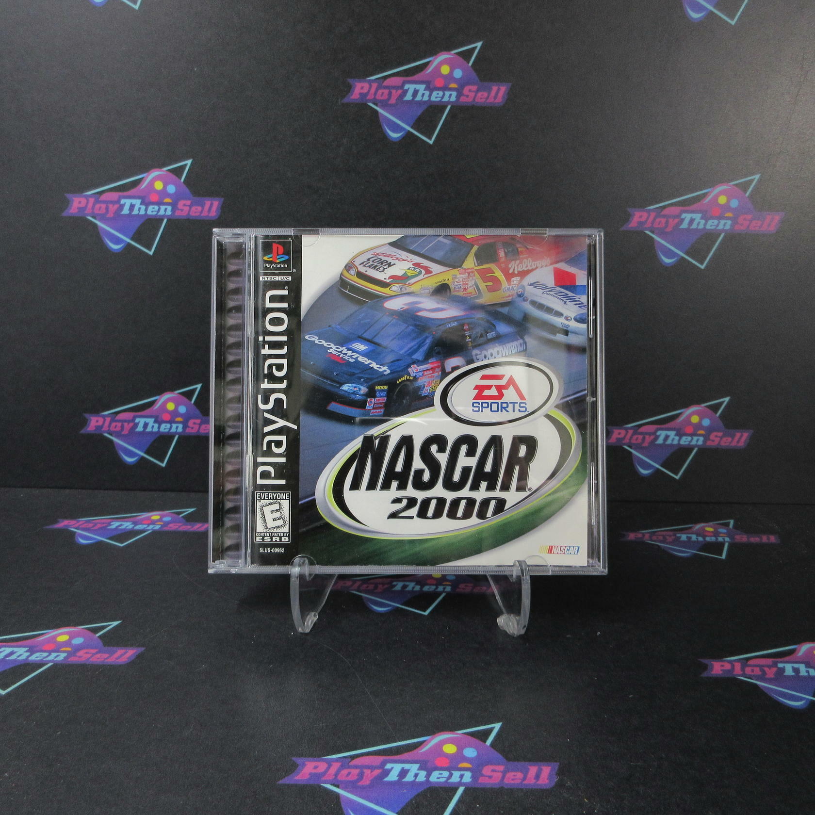 Nascar 2000 PS1 PlayStation 1 MD + Reg Card Complete CIB - Very Good