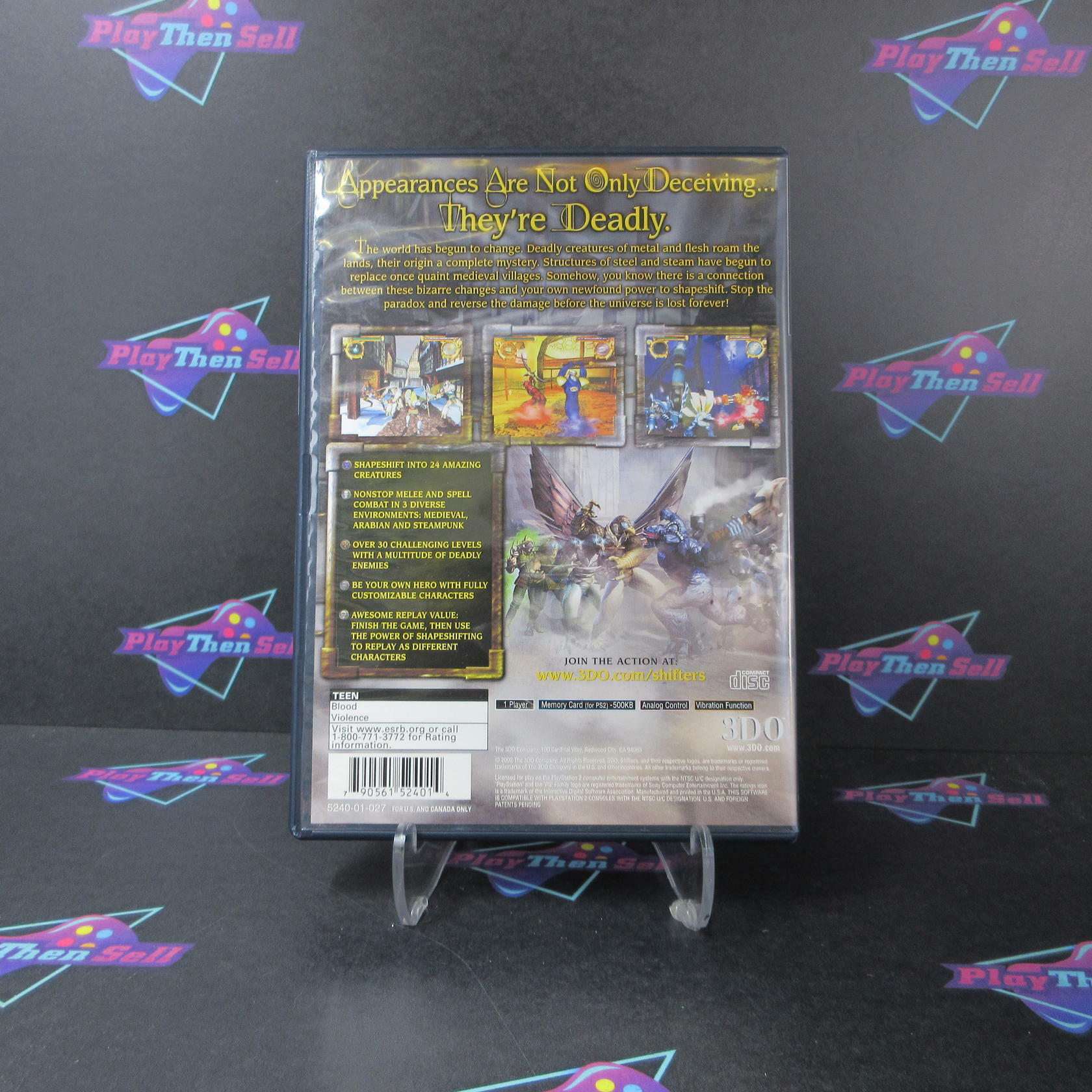 Shifters PS2 PlayStation 2 + Reg Card - Like New