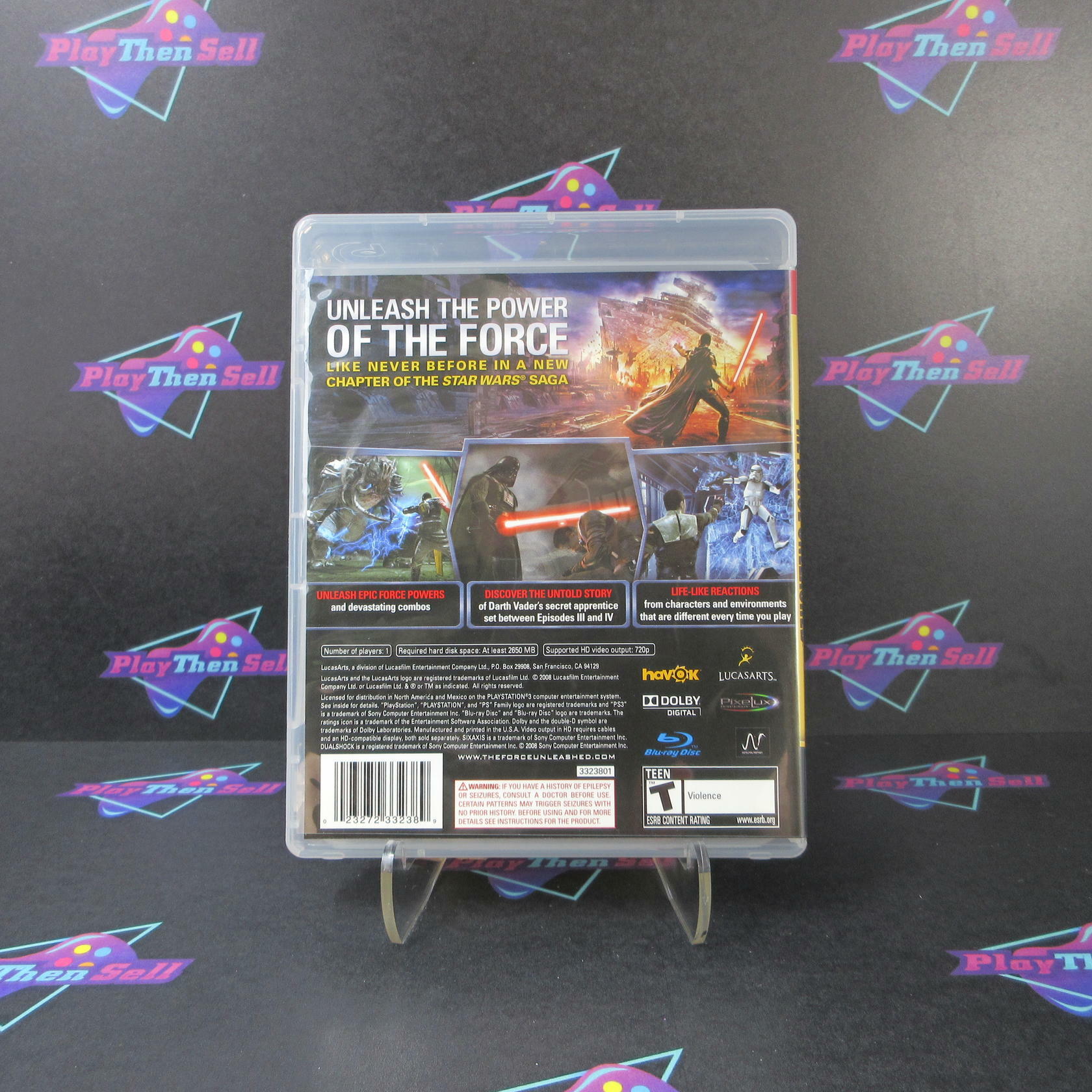 Star Wars The Force Unleashed PS3 PlayStation 3 - Like New