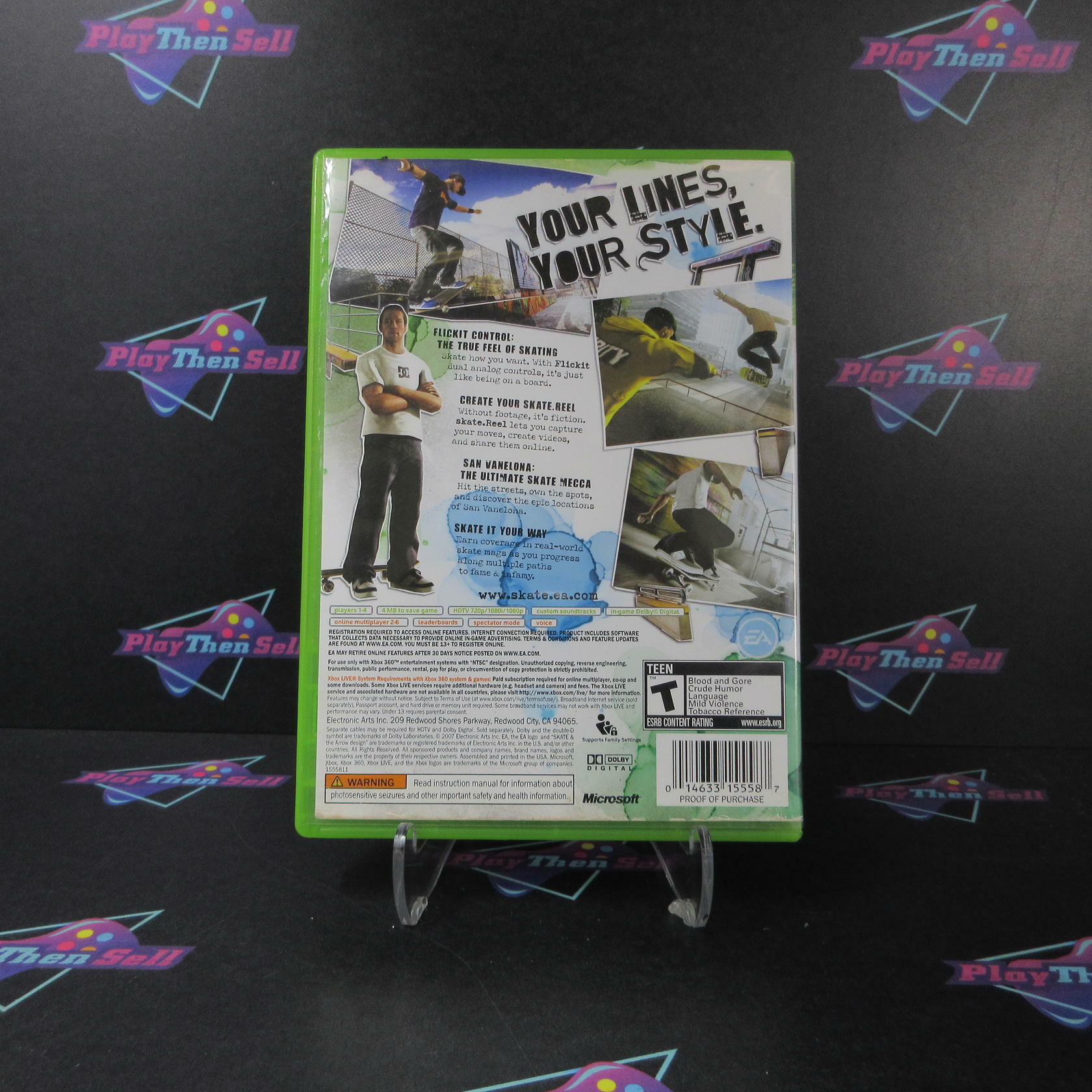 Skate Xbox 360 AD/NM - Very Good