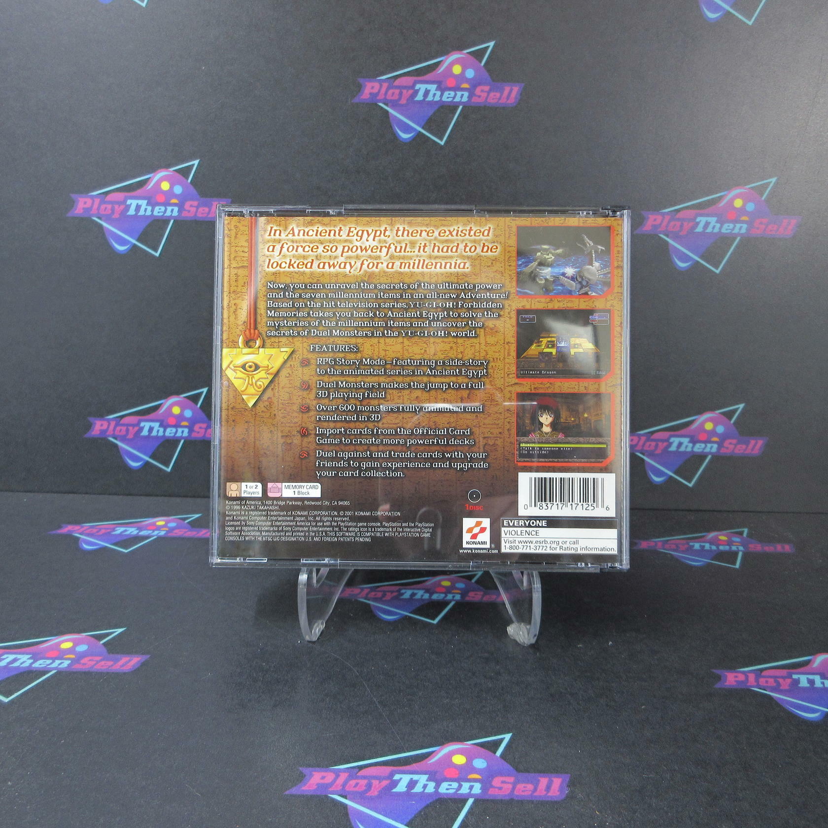 Yu-Gi-Oh! Forbidden Memories PS1 PlayStation 1 AD/NM - Very Good