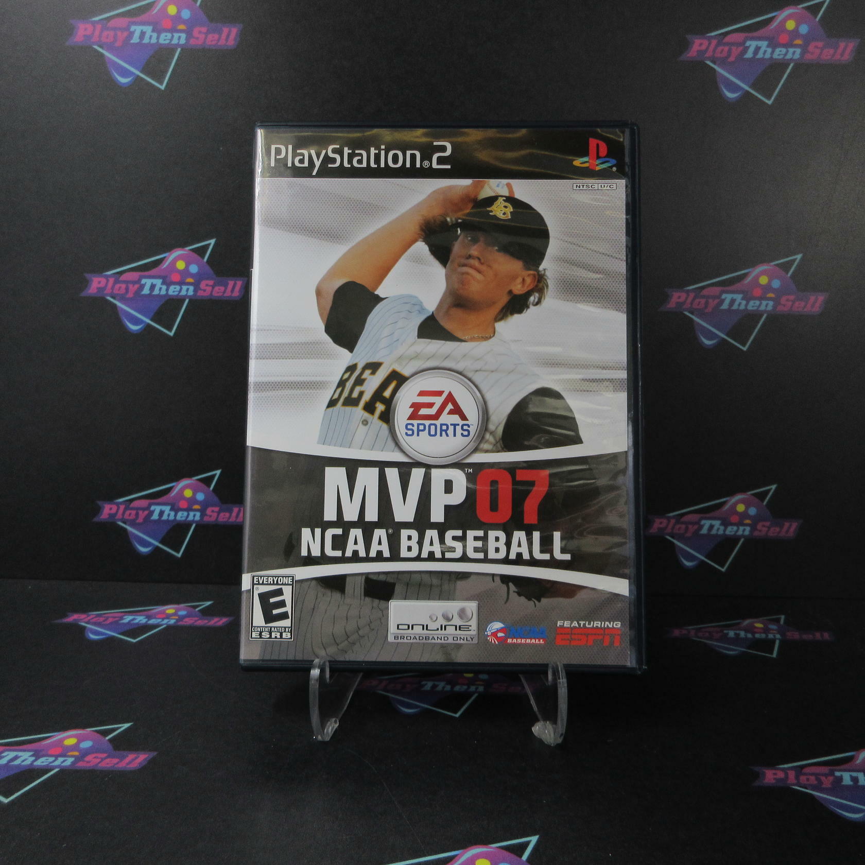 MVP 07 NCAA Baseball PS2 PlayStation 2 AD Complete CIB - Very Good