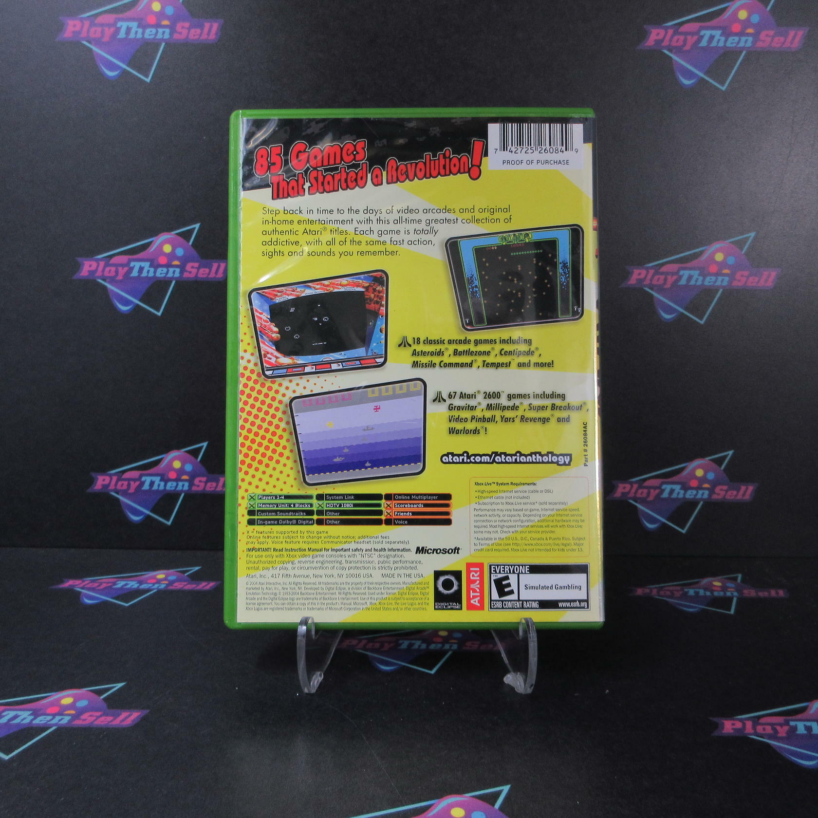 Atari Anthology Xbox AD Complete CIB - Very Good