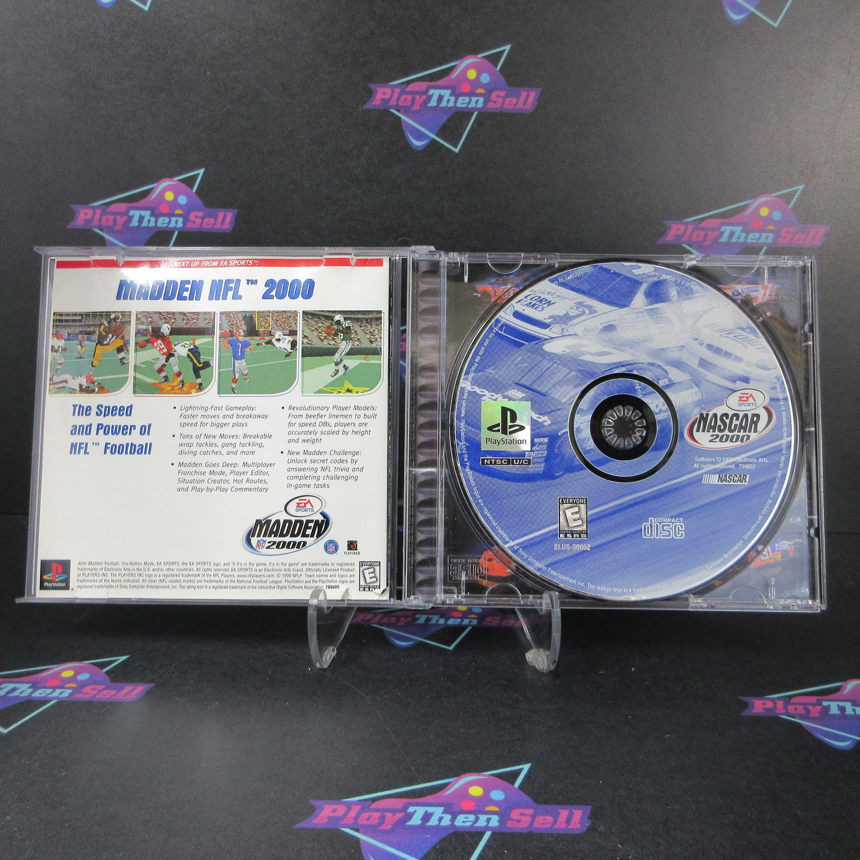 Nascar 2000 PS1 PlayStation 1 MD + Reg Card Complete CIB - Very Good