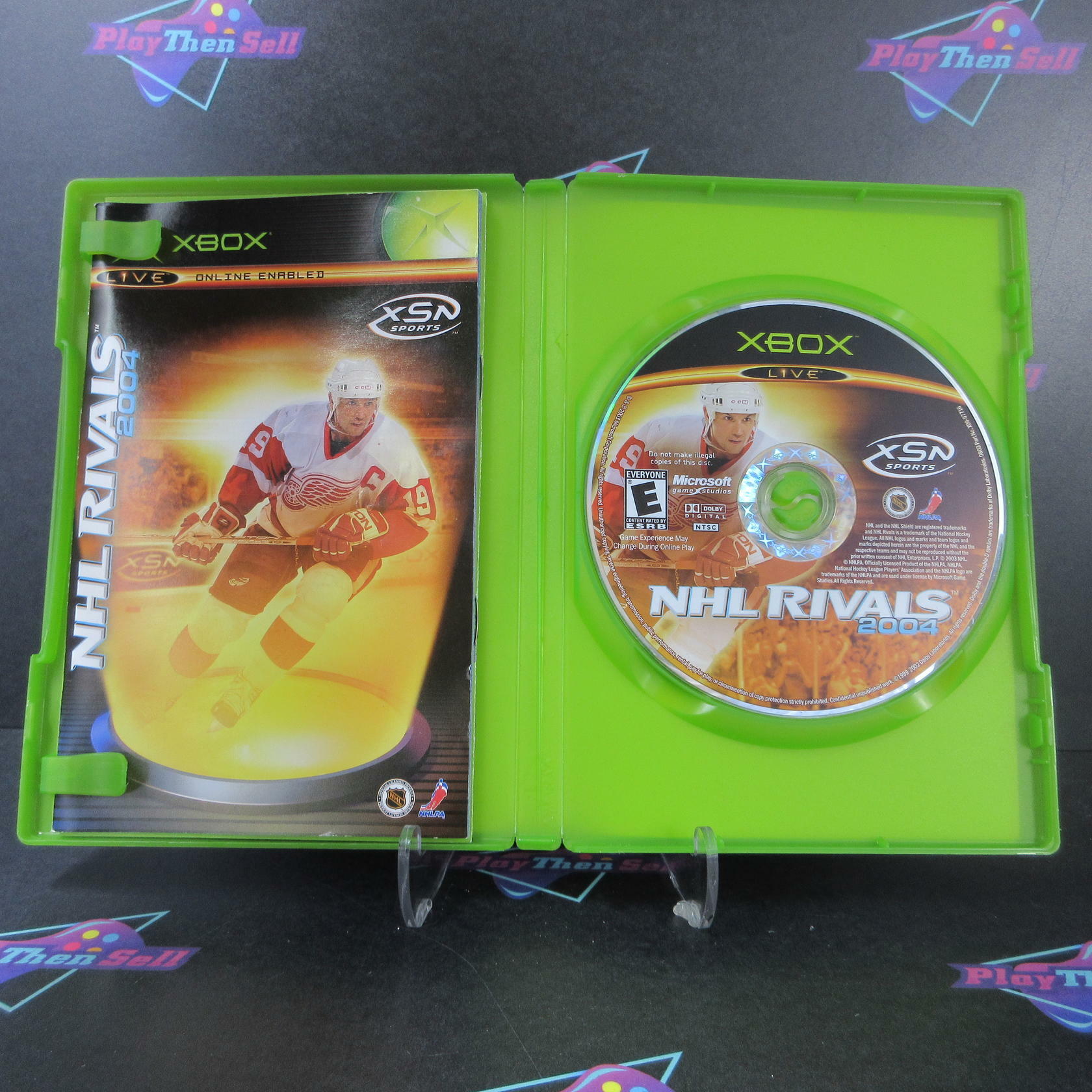 NHL Rivals 2004 Xbox AD Complete CIB - Very Good