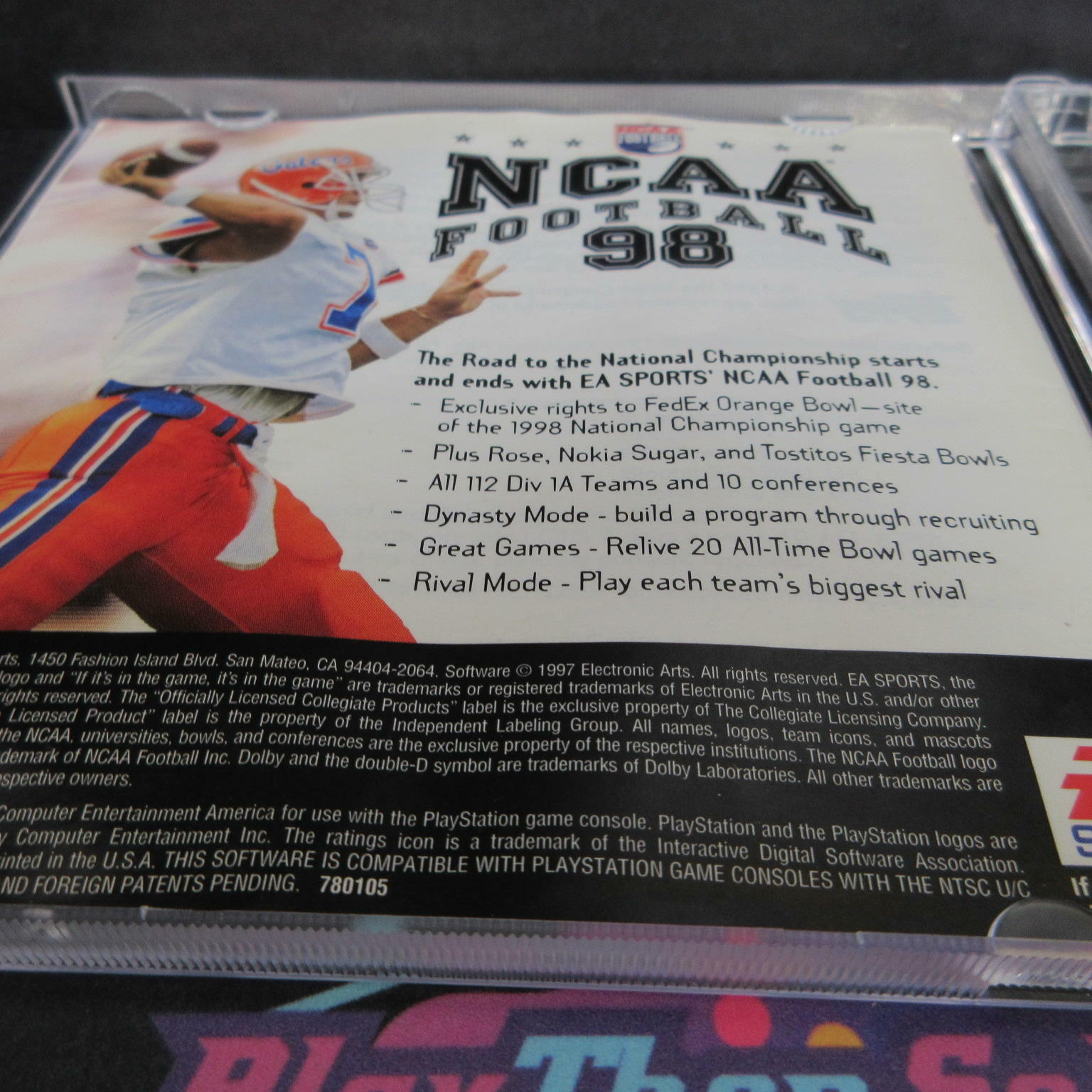 Madden 98 Football PS1 PlayStation 1 MD Complete CIB - Very Good