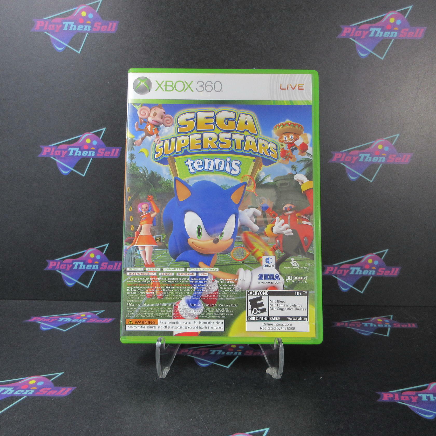 Sega Superstars Tennis / Xbox Live Arcade Xbox 360 AD/NM - Very Good