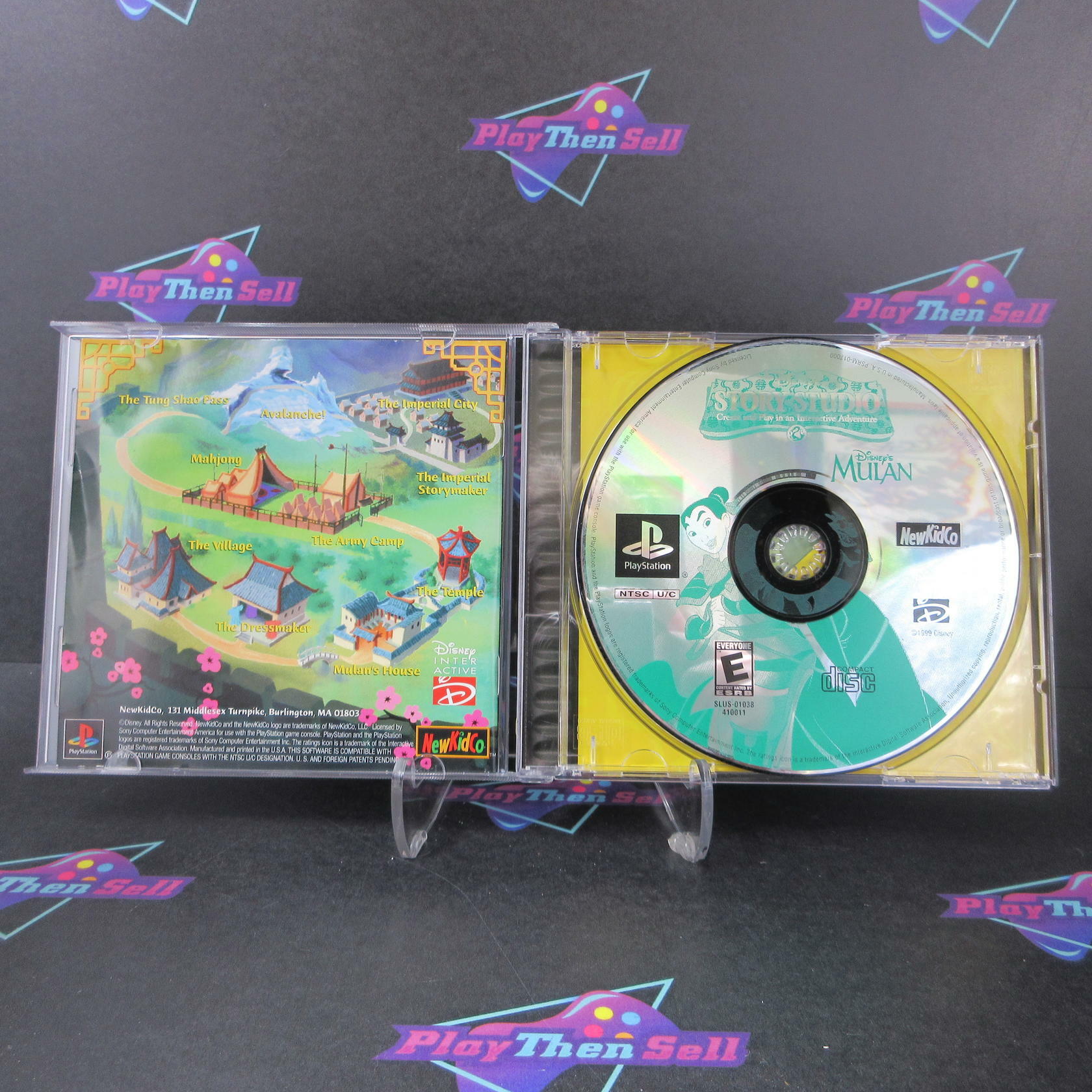 Disney's Story Studio Mulan PS1 PlayStation 1 + Reg Card - Like New
